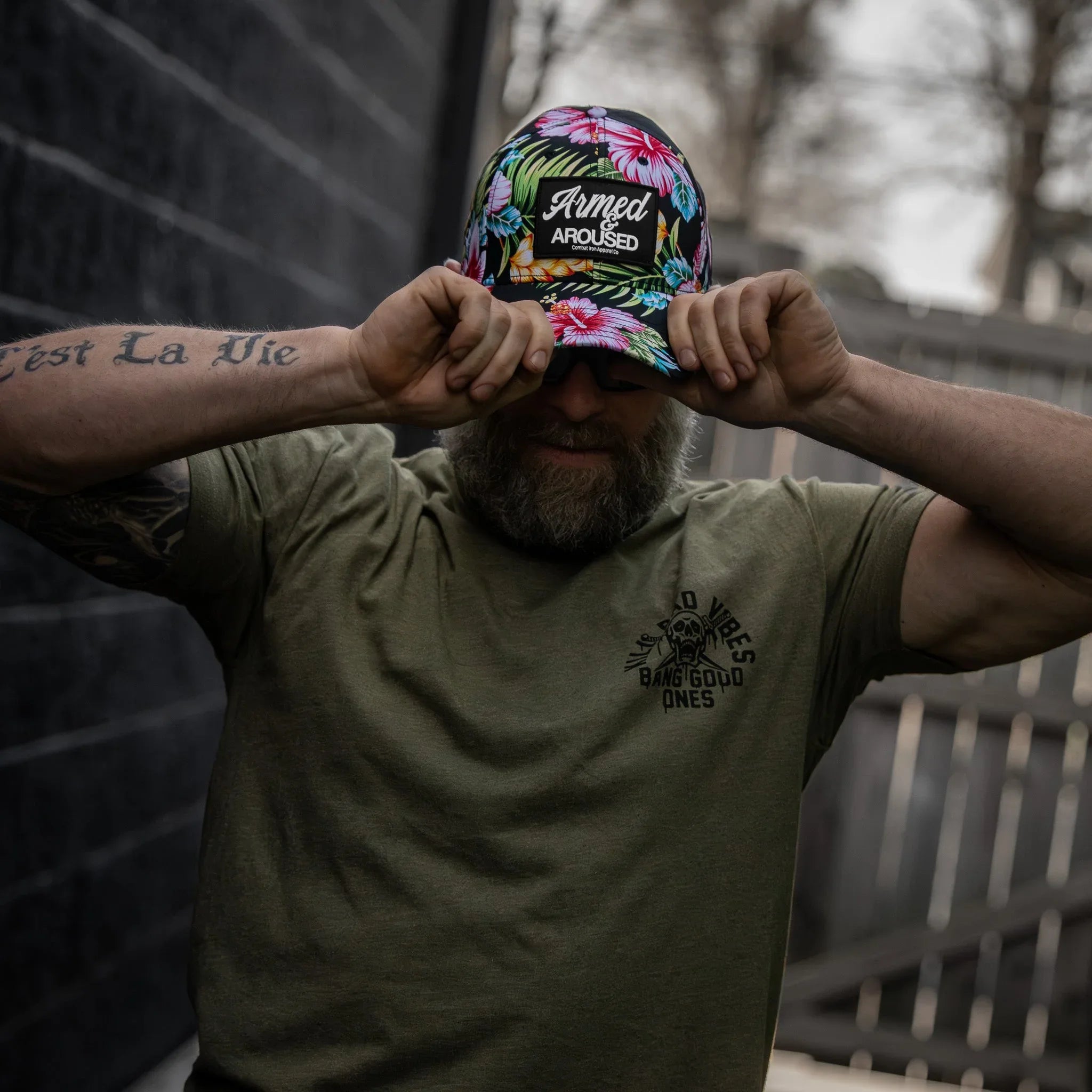 Armed & Aroused Patch Snapback Hat - Combat Iron Apparel Co.