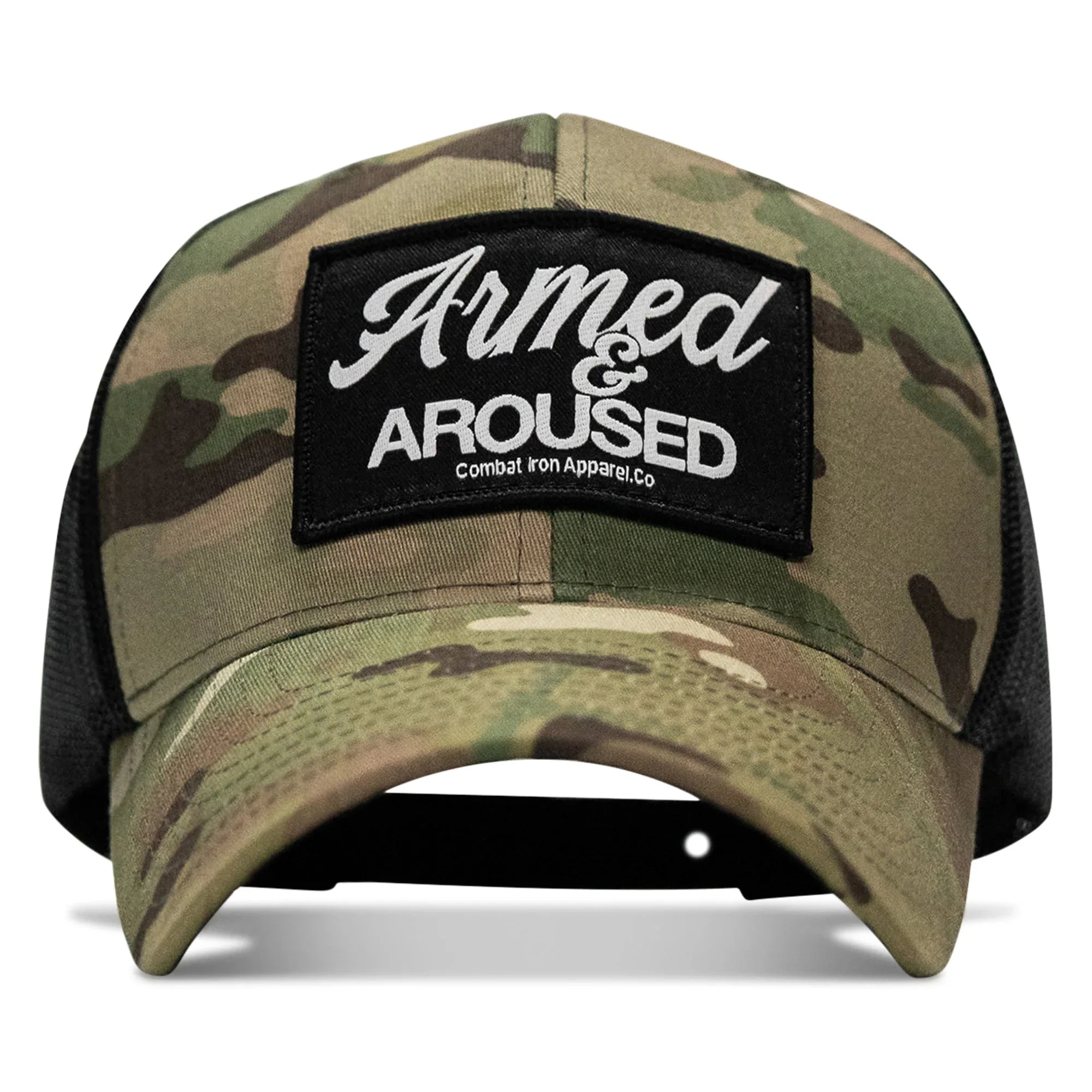 Armed & Aroused Patch Snapback Hat - Combat Iron Apparel Co.