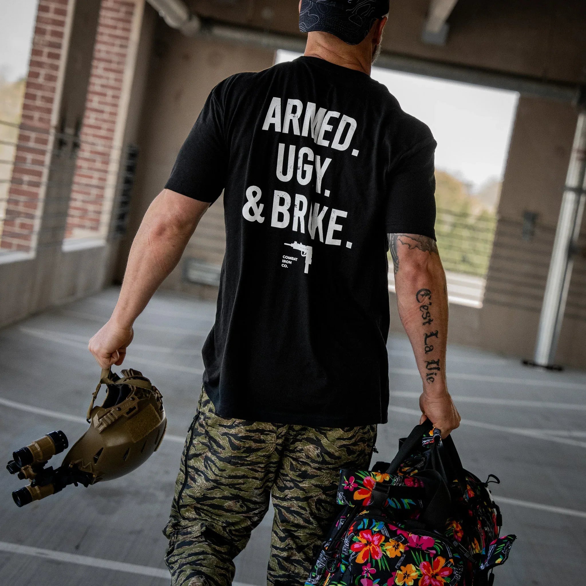 Armed. Ugly. & Broke. Men's T-Shirt - Combat Iron Apparel Co. - Combat Iron Apparel Co.