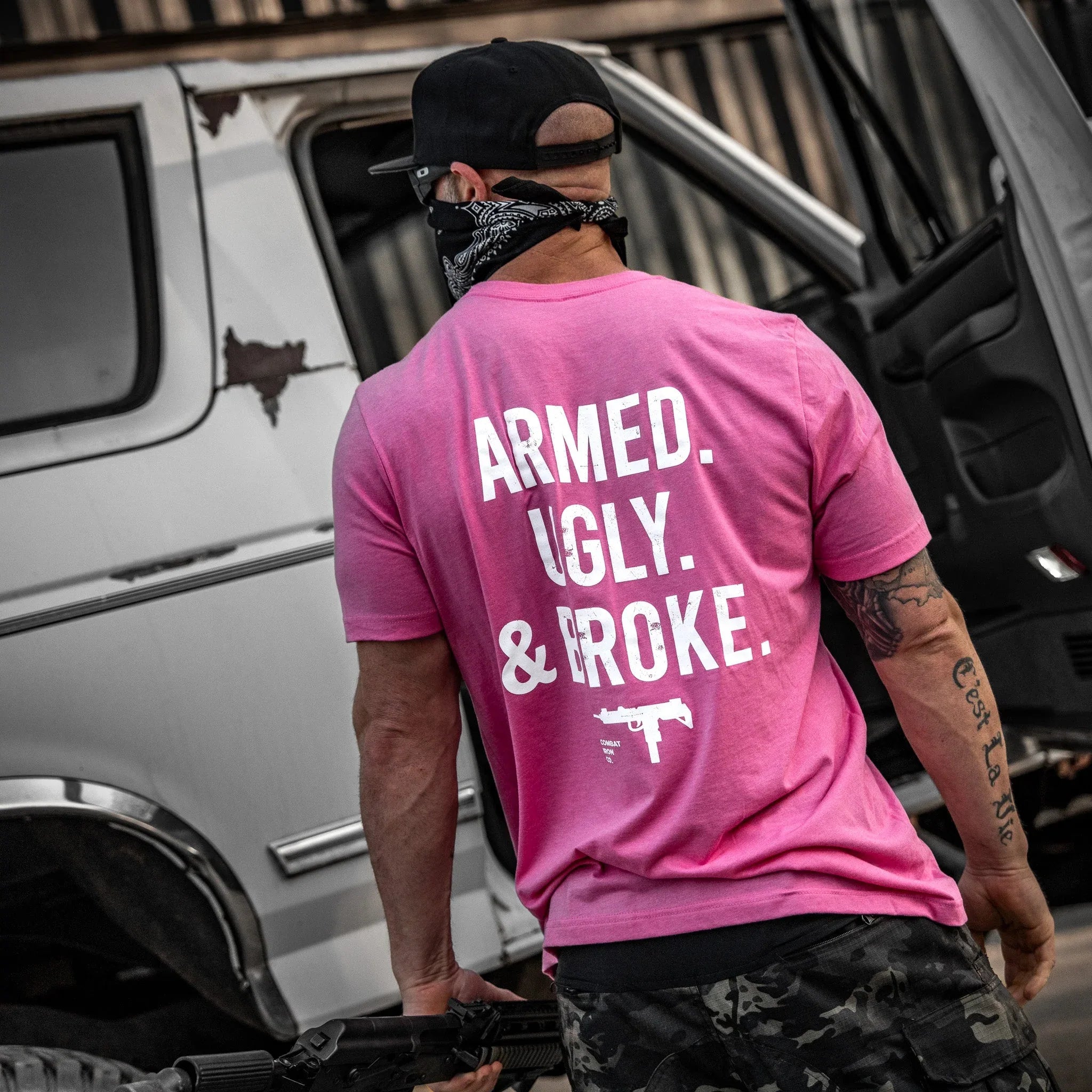 Armed. Ugly. & Broke. Men's T-Shirt - Combat Iron Apparel Co. - Combat Iron Apparel Co.