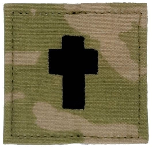 Tactical Gear Junkie Rank Chaplain Army Rank w/ Hook Fastener Backing - 3-Color OCP