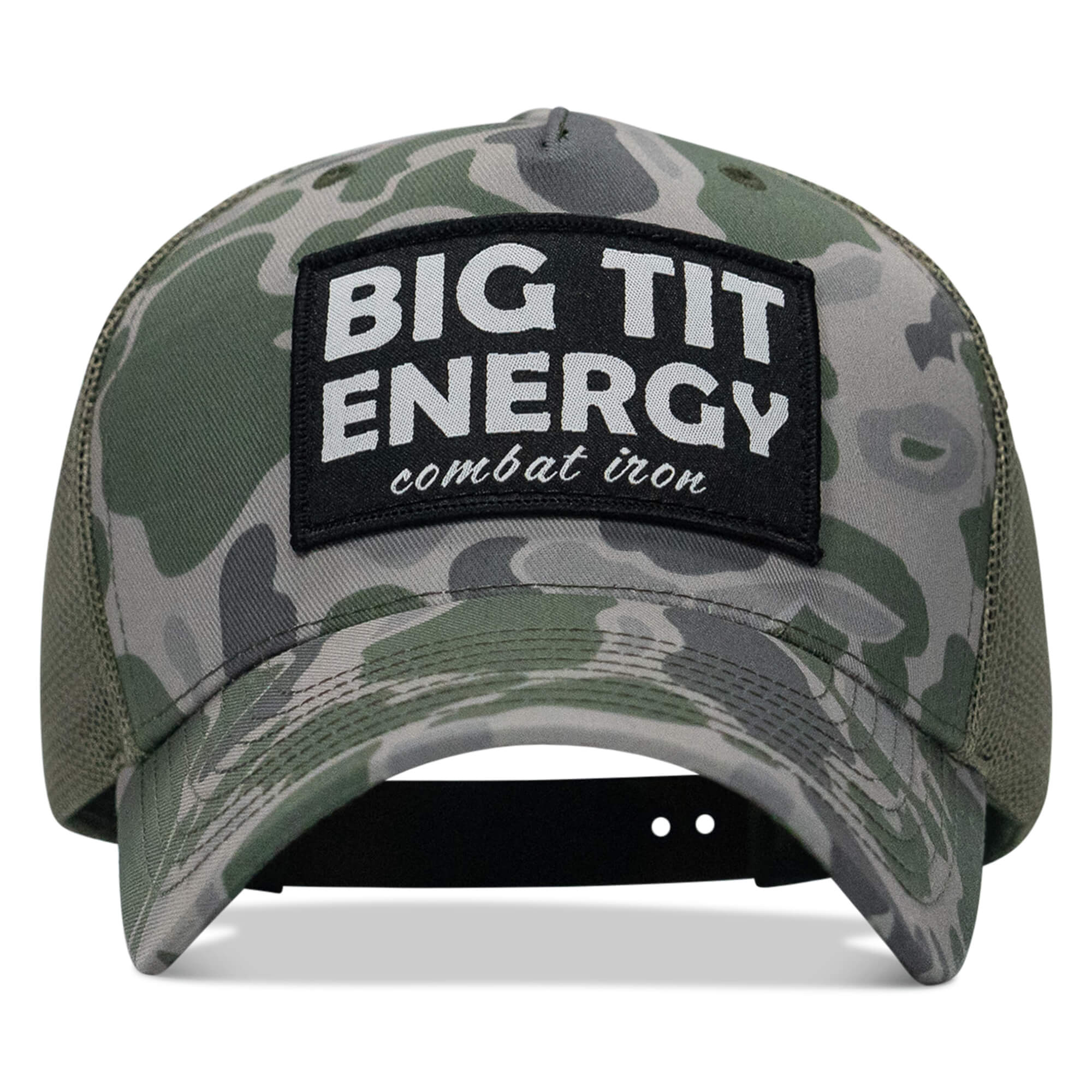 Big Tit Energy Patch Snapback Hat - Combat Iron Apparel Co.