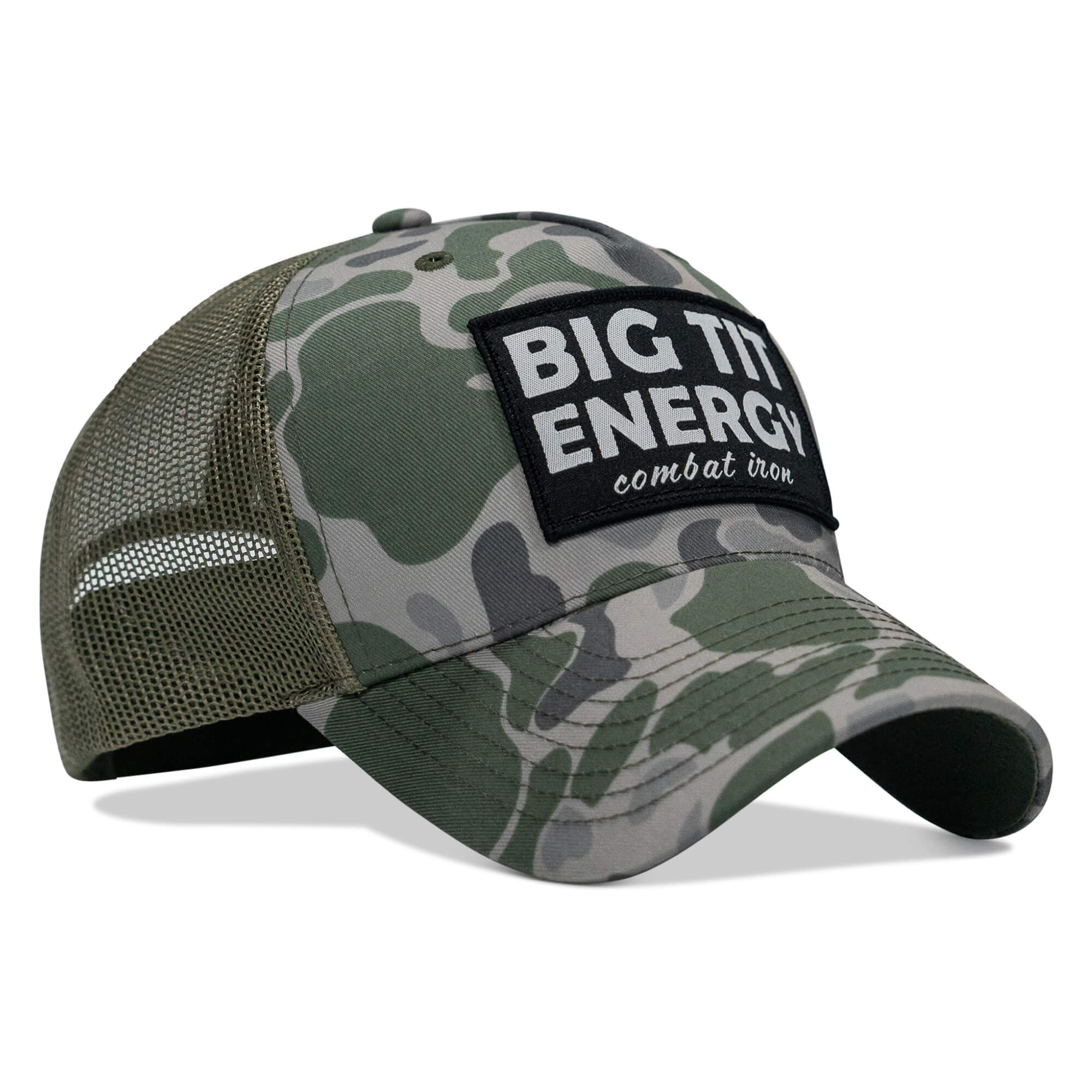 Big Tit Energy Patch Snapback Hat - Combat Iron Apparel Co.
