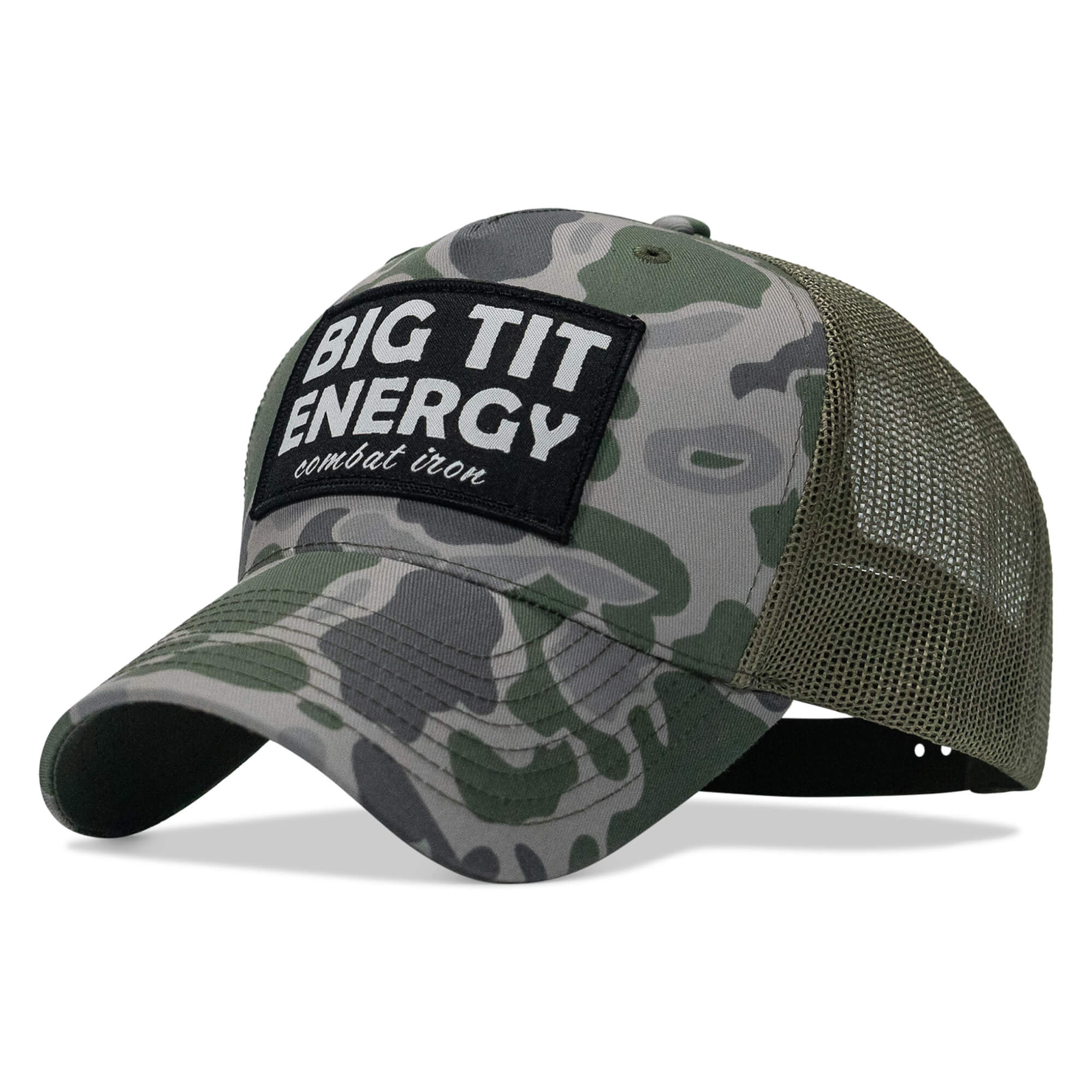 Big Tit Energy Patch Snapback Hat - Combat Iron Apparel Co.
