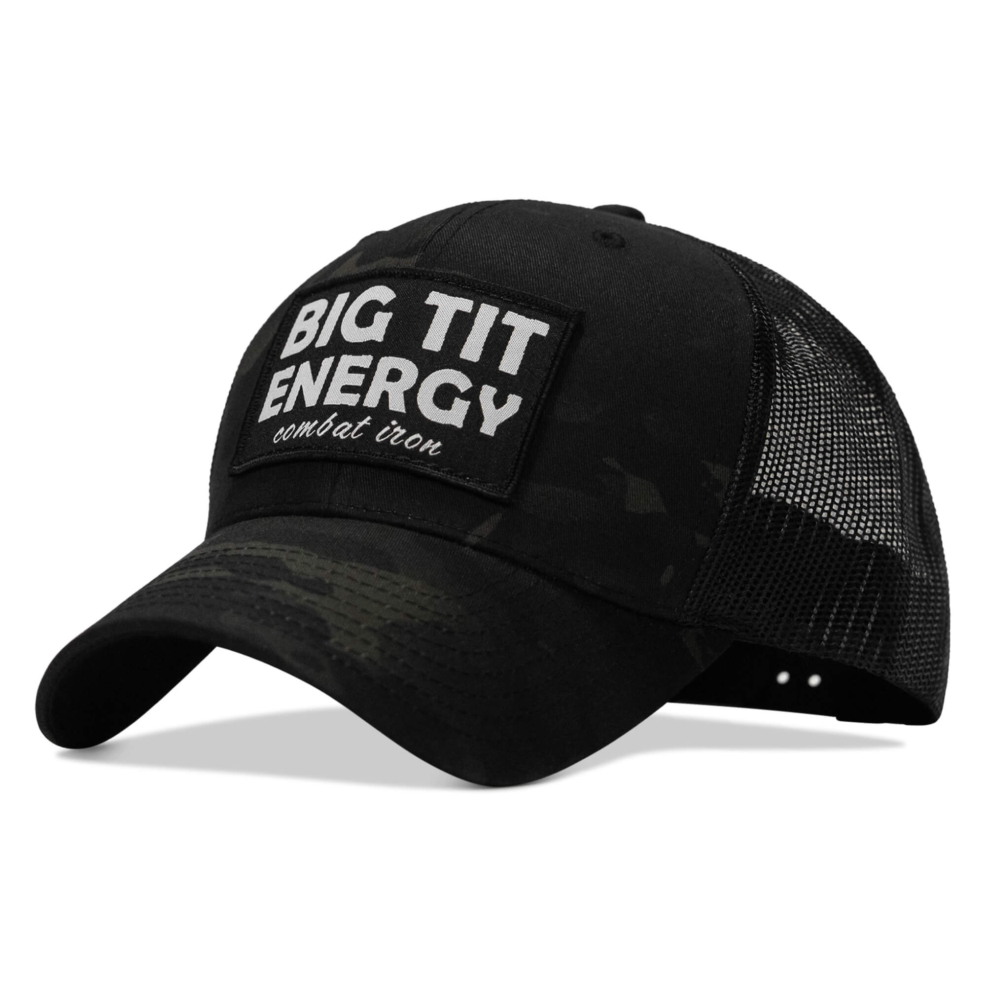Big Tit Energy Patch Snapback Hat - Combat Iron Apparel Co.