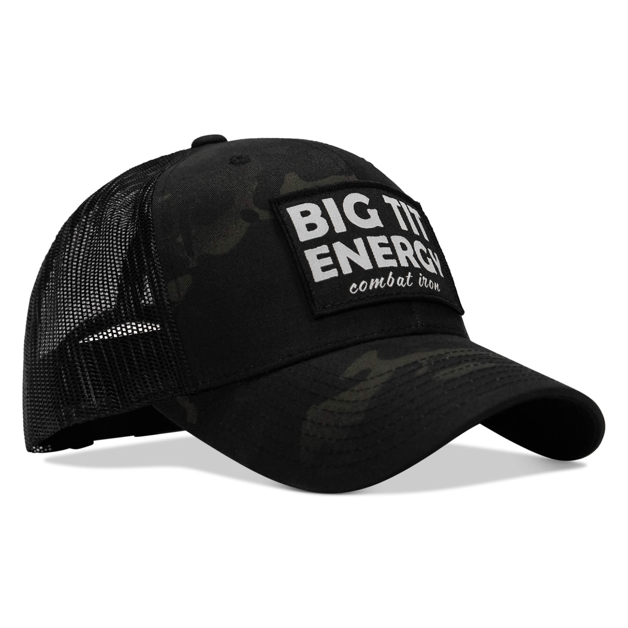 Big Tit Energy Patch Snapback Hat - Combat Iron Apparel Co.