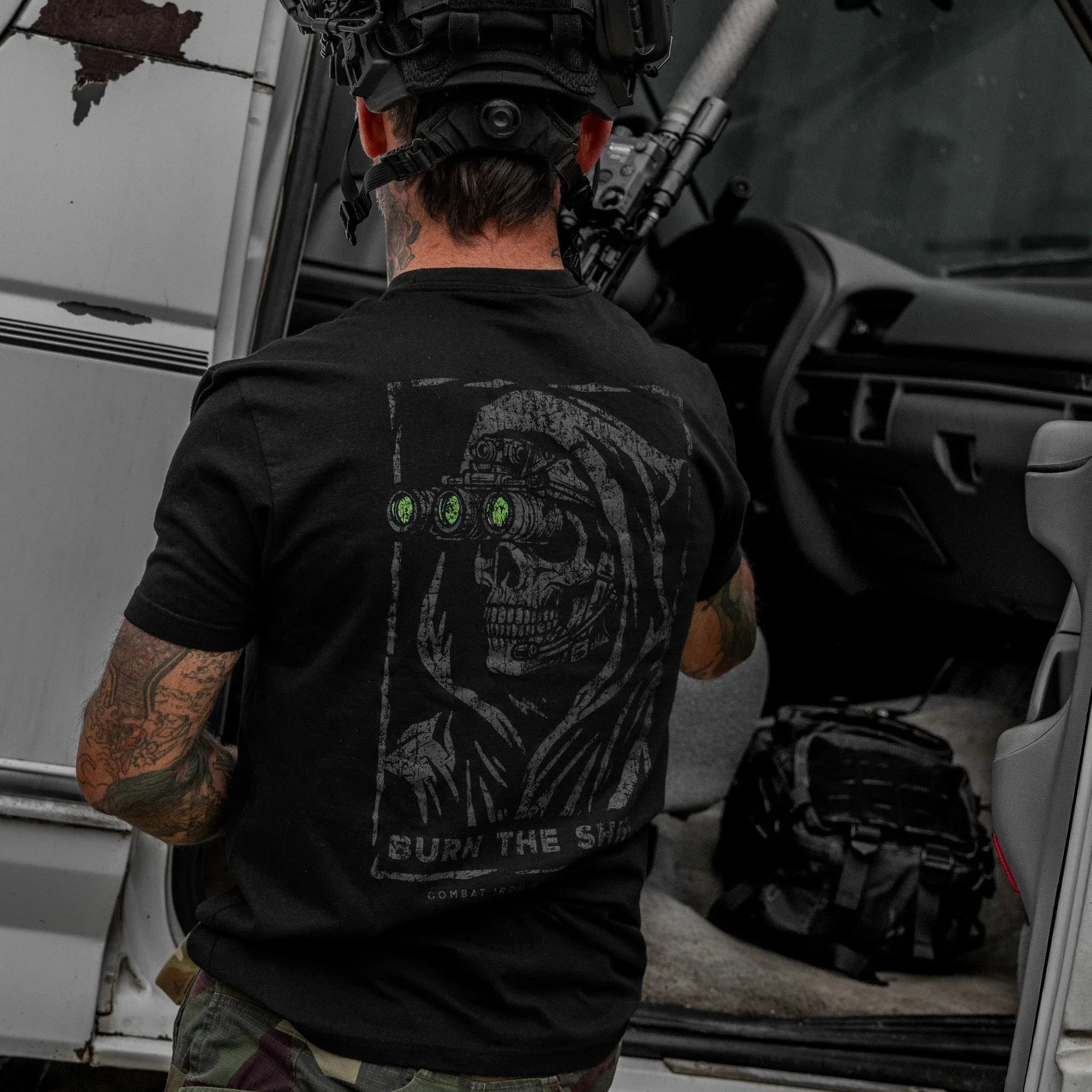 Burn The Ship Men's T-Shirt - Combat Iron Apparel Co.