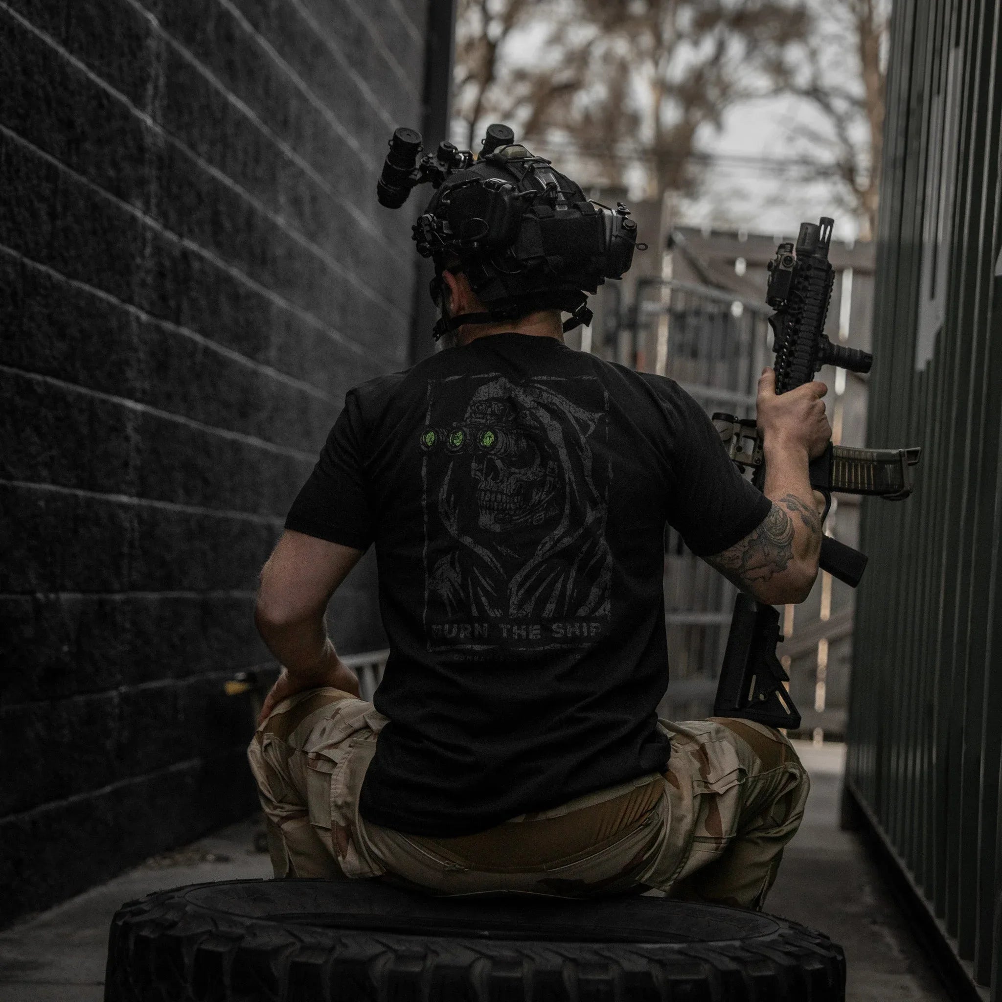 Burn The Ship Men's T-Shirt - Combat Iron Apparel Co.