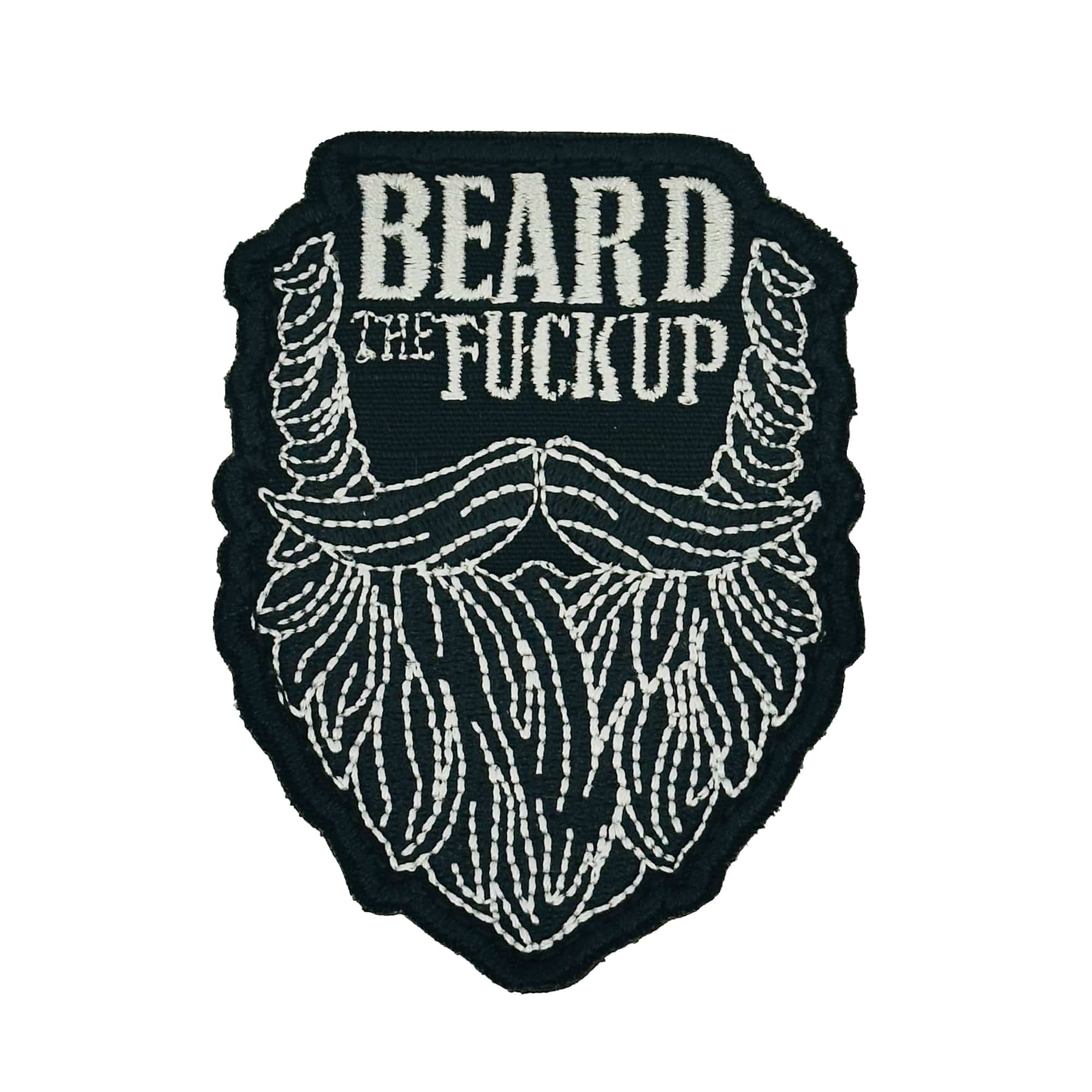 Tactical Gear Junkie Patches Black Beard the Fuck Up - 3" Laser Cut Patch