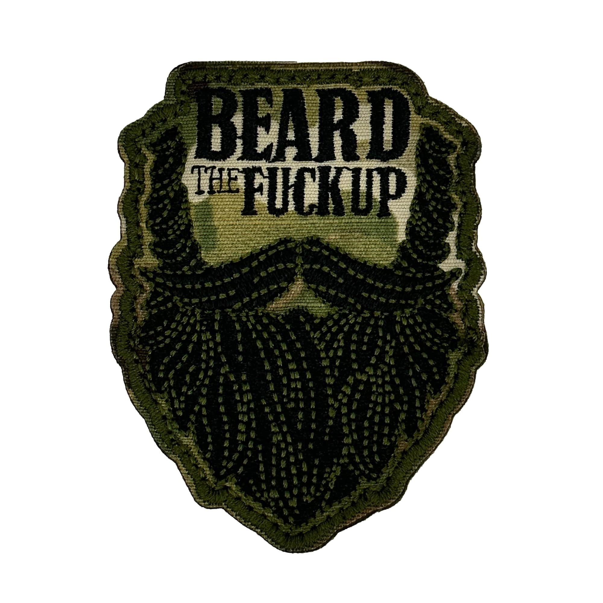 Tactical Gear Junkie Patches Multicam Beard the Fuck Up - 3" Laser Cut Patch