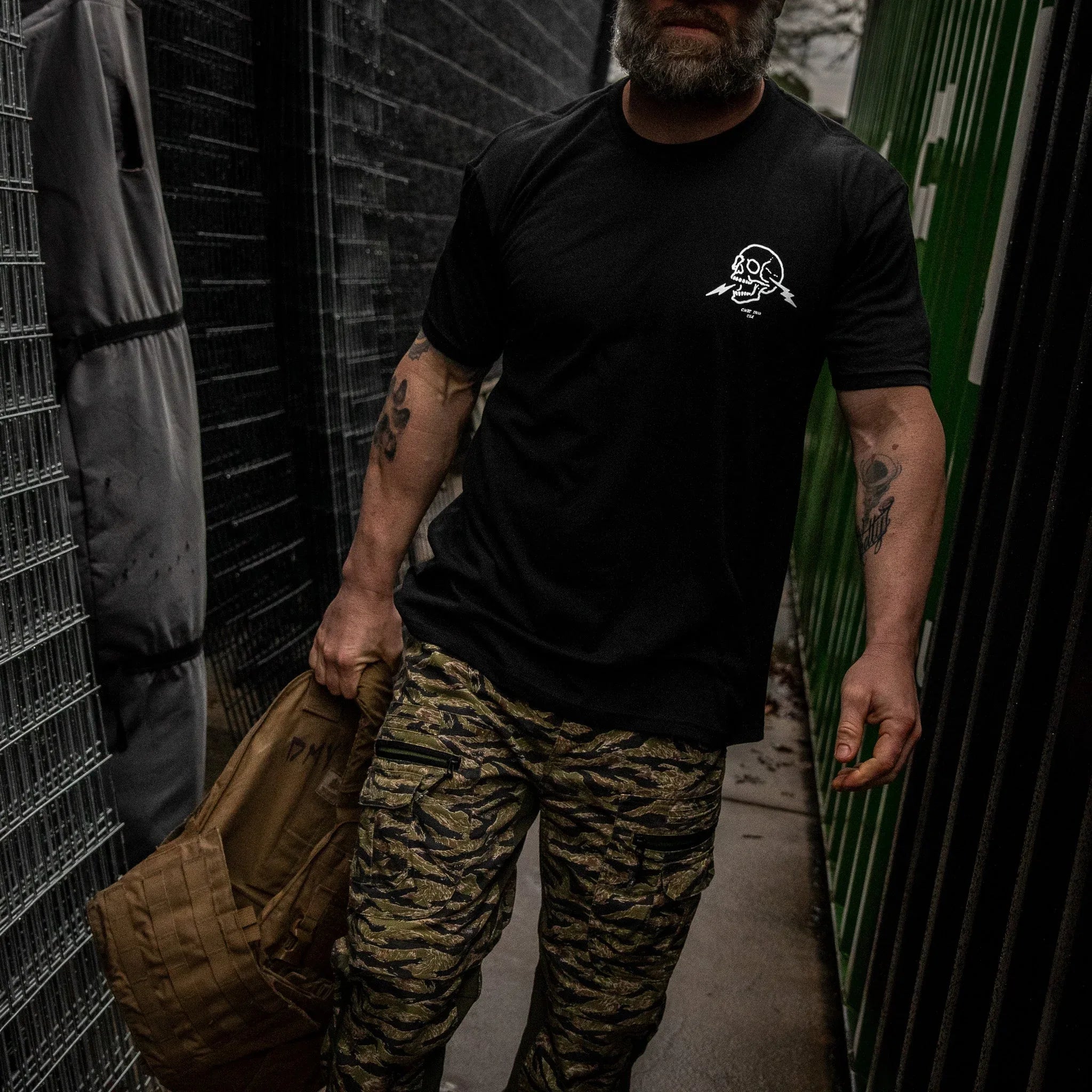 Chaos Raised Me Men's T-Shirt - Combat Iron Apparel Co.