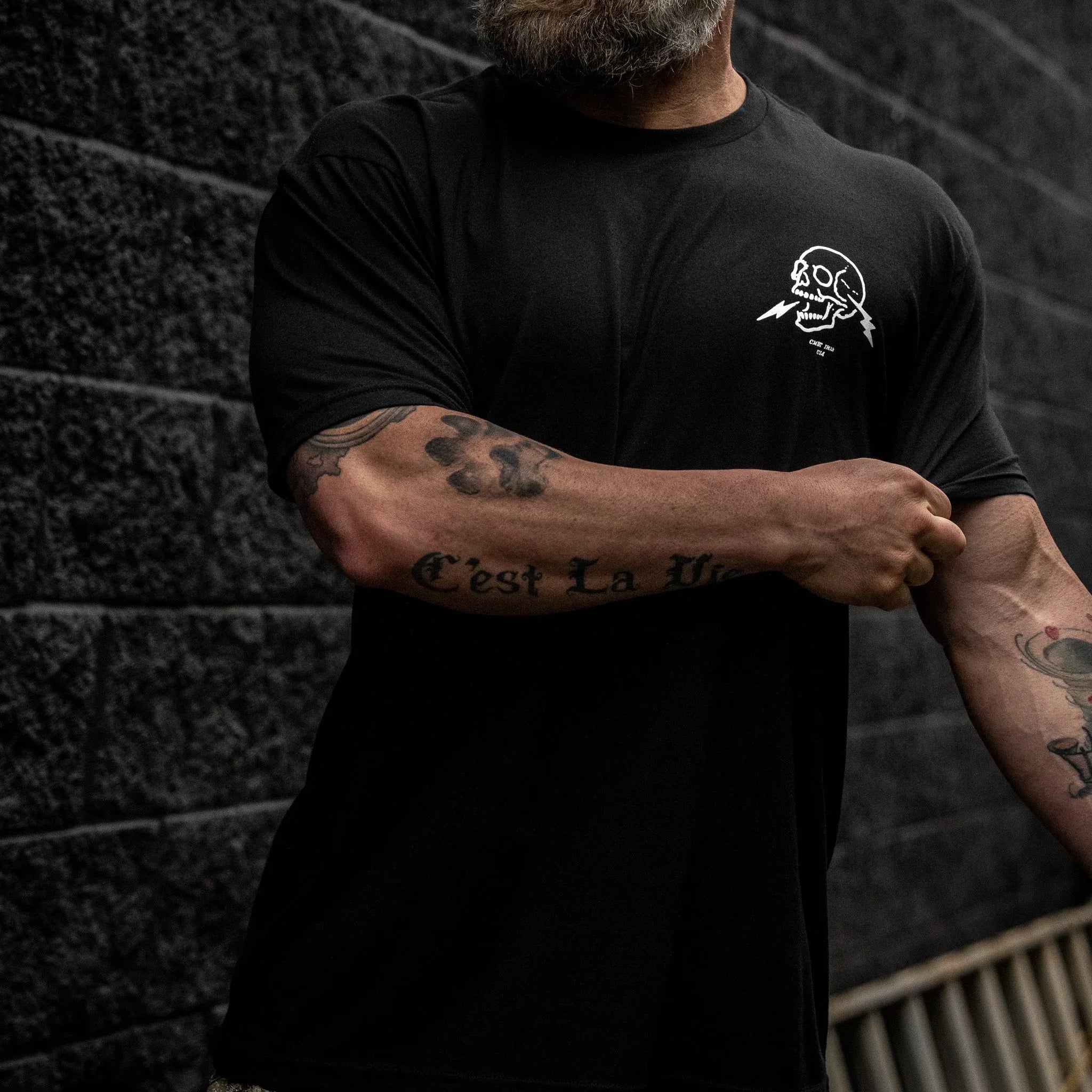 Chaos Raised Me Men's T-Shirt - Combat Iron Apparel Co.