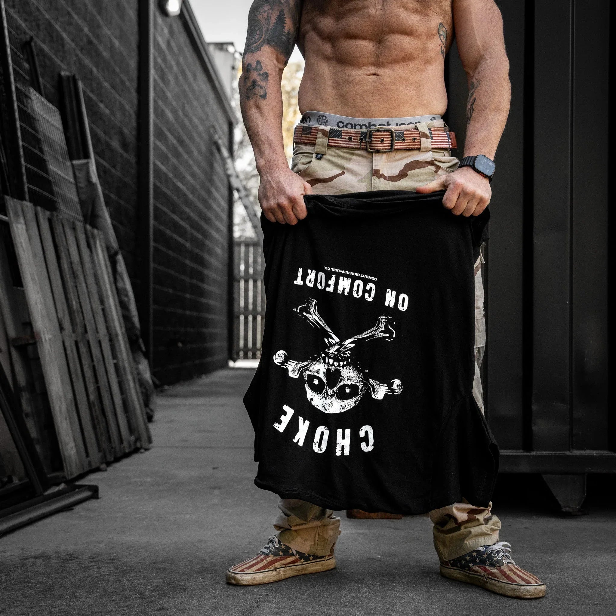 Choke On Comfort Men's T-Shirt - Combat Iron Apparel Co.