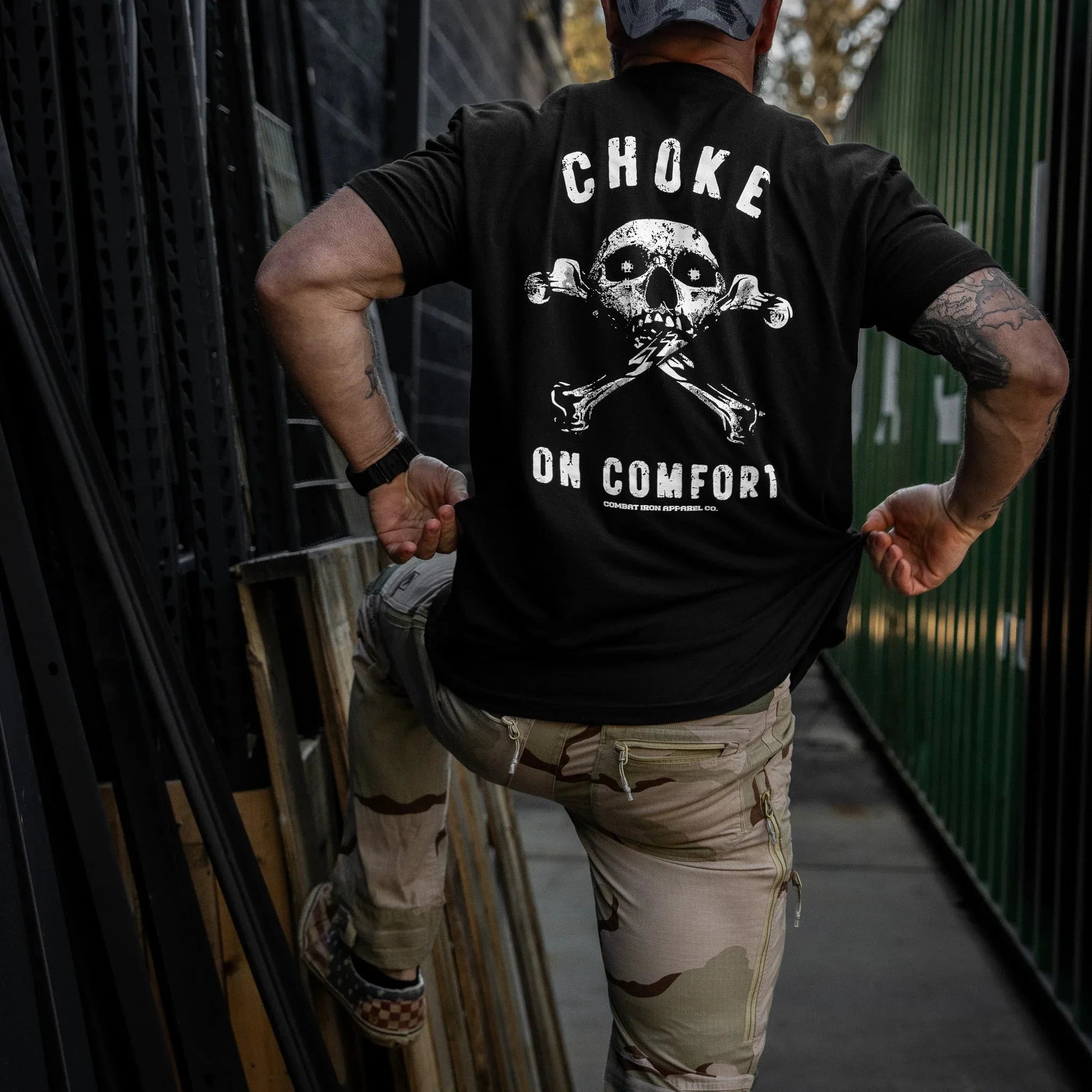 Choke On Comfort Men's T-Shirt - Combat Iron Apparel Co.