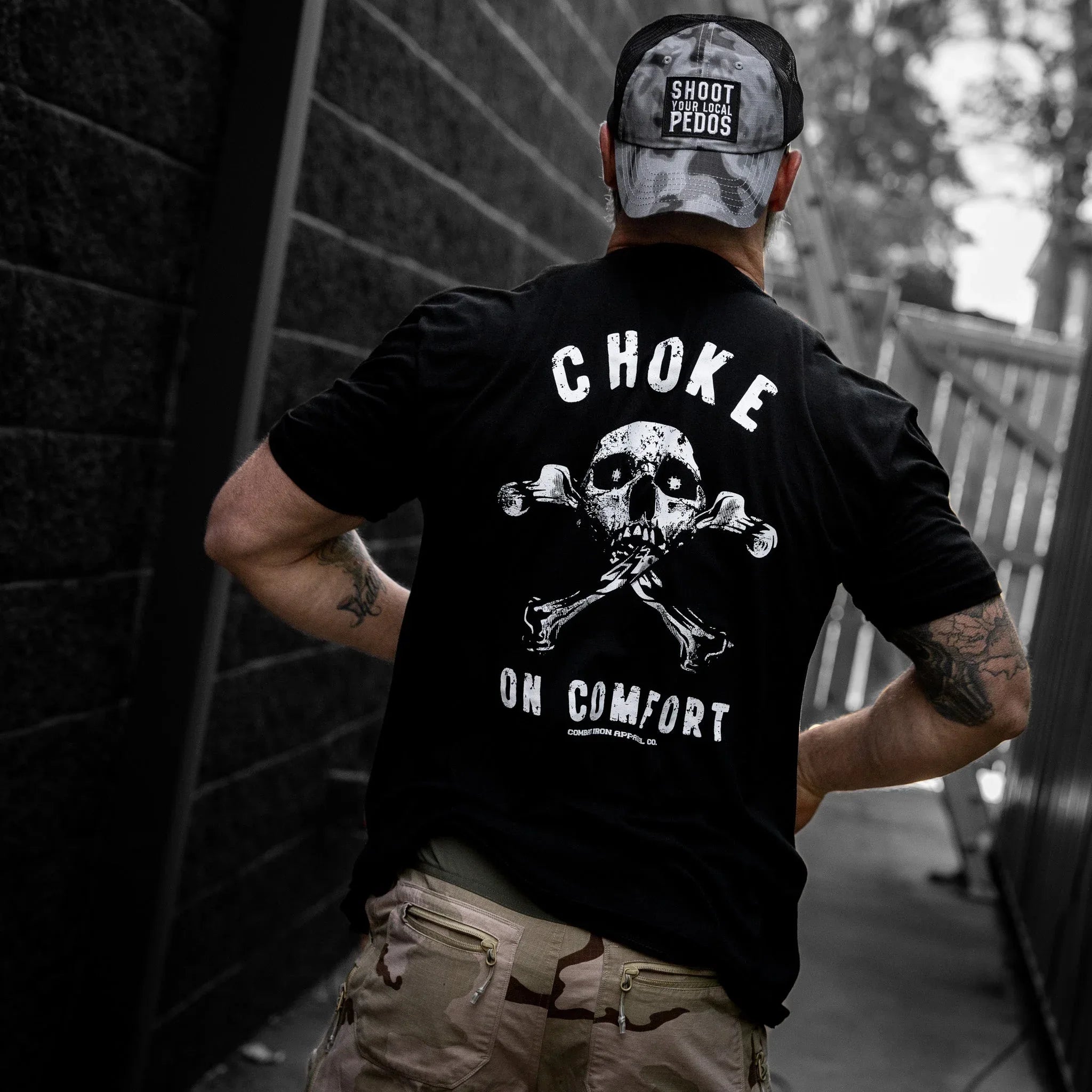 Choke On Comfort Men's T-Shirt - Combat Iron Apparel Co.