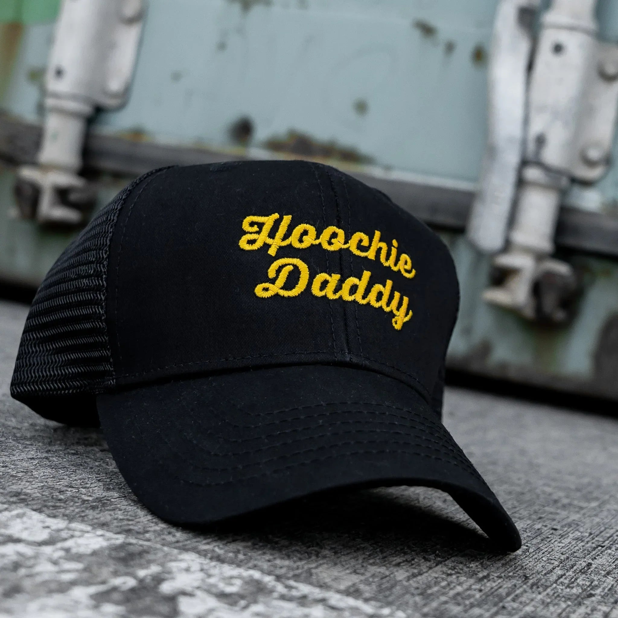 Hoochie Daddy Script Snapback Hat - Combat Iron Apparel Co.
