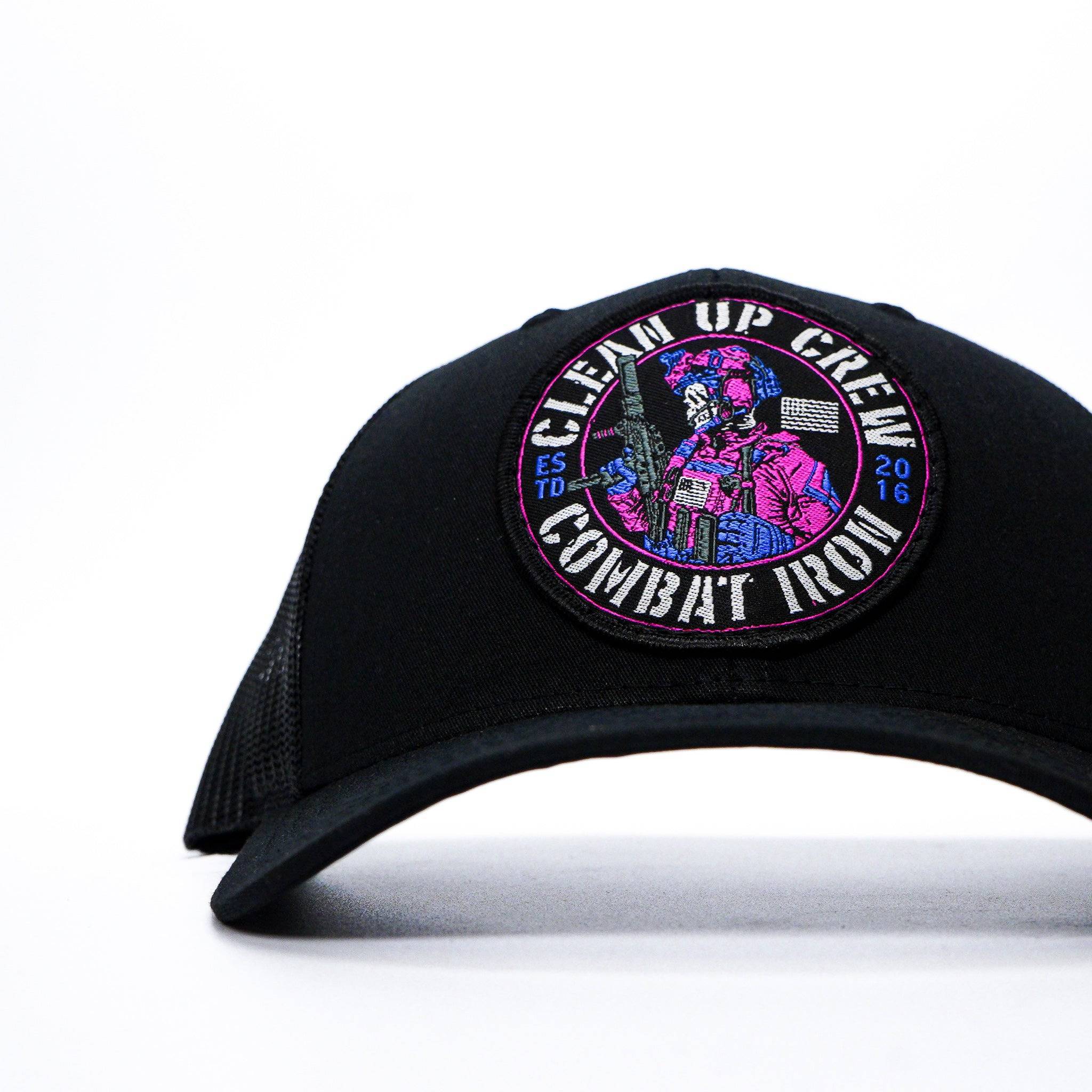 Clean Up Crew Miami Patch Mid-Profile Mesh Snapback Hat - Combat Iron Apparel Co.