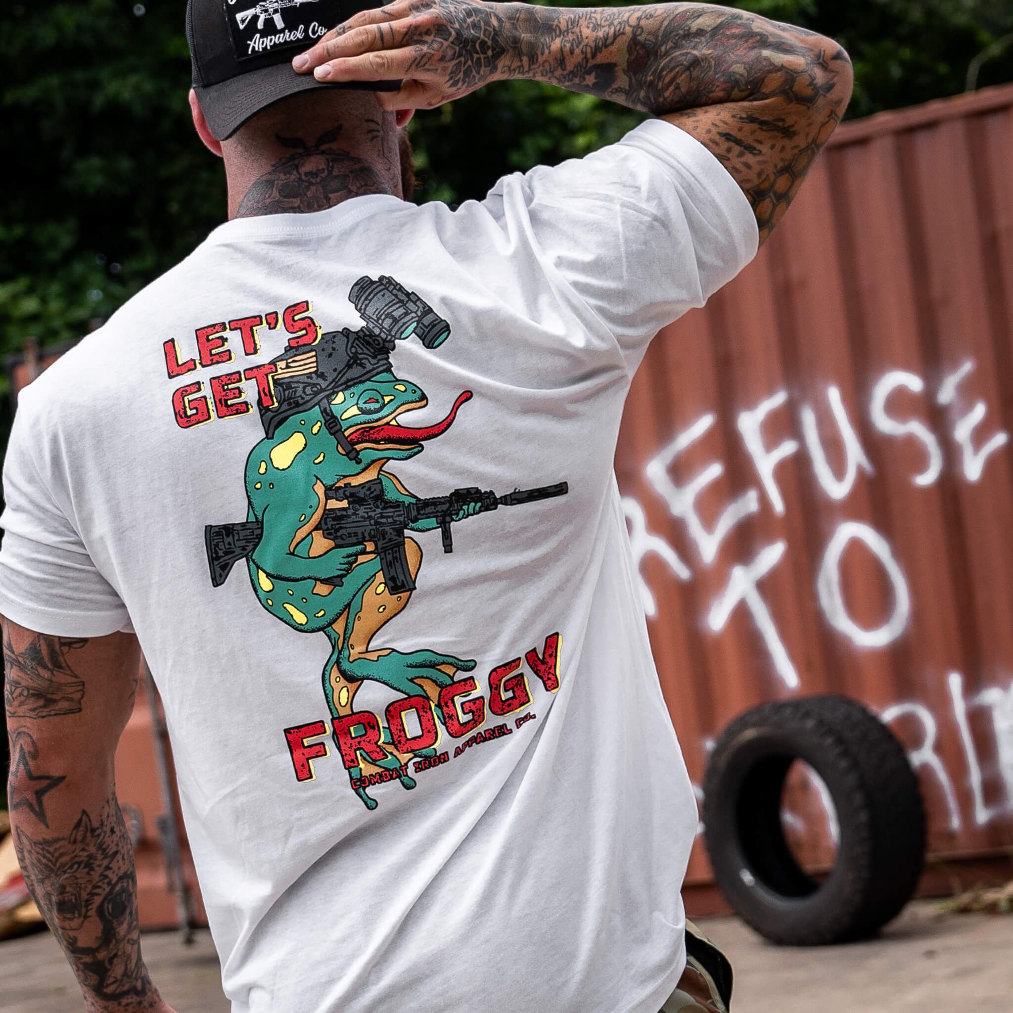 Let's Get Froggy Operator Style Men's T-Shirt - Combat Iron Apparel Co.