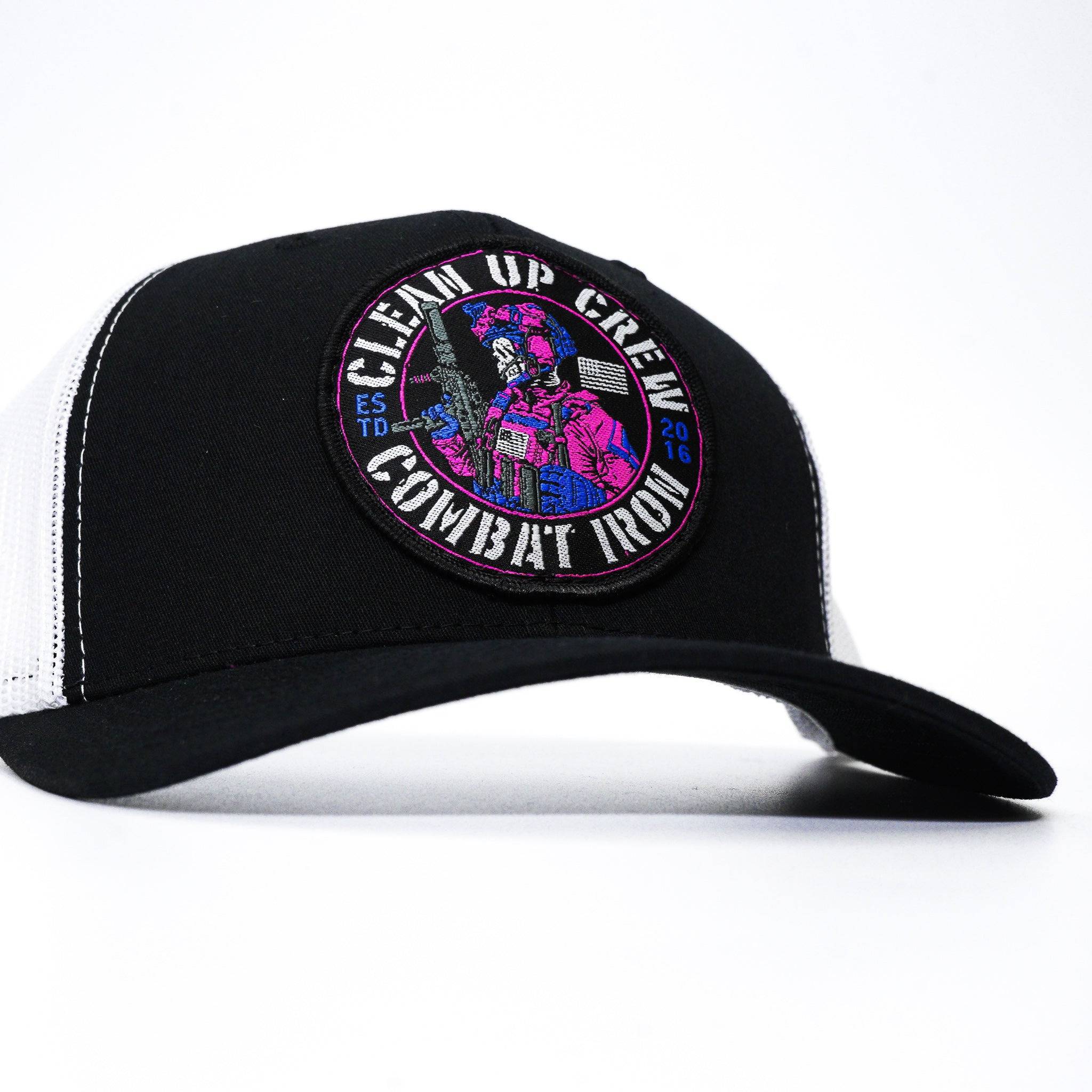Clean Up Crew Miami Patch Mid-Profile Mesh Snapback Hat - Combat Iron Apparel Co.