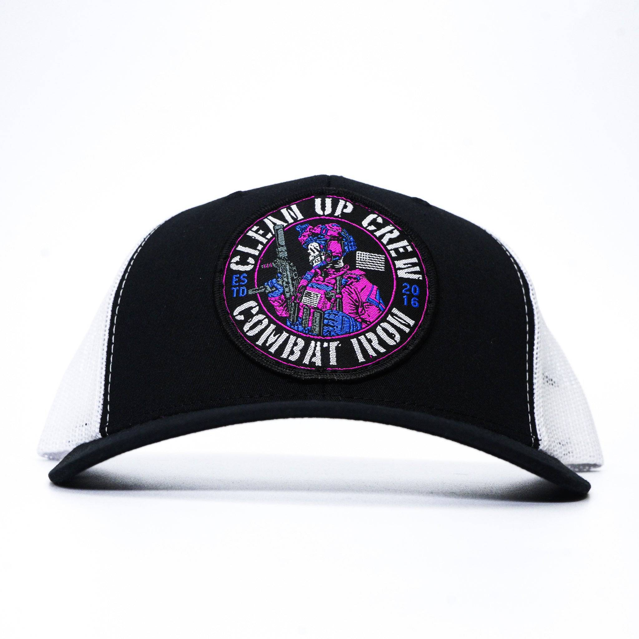 Clean Up Crew Miami Patch Mid-Profile Mesh Snapback Hat - Combat Iron Apparel Co.