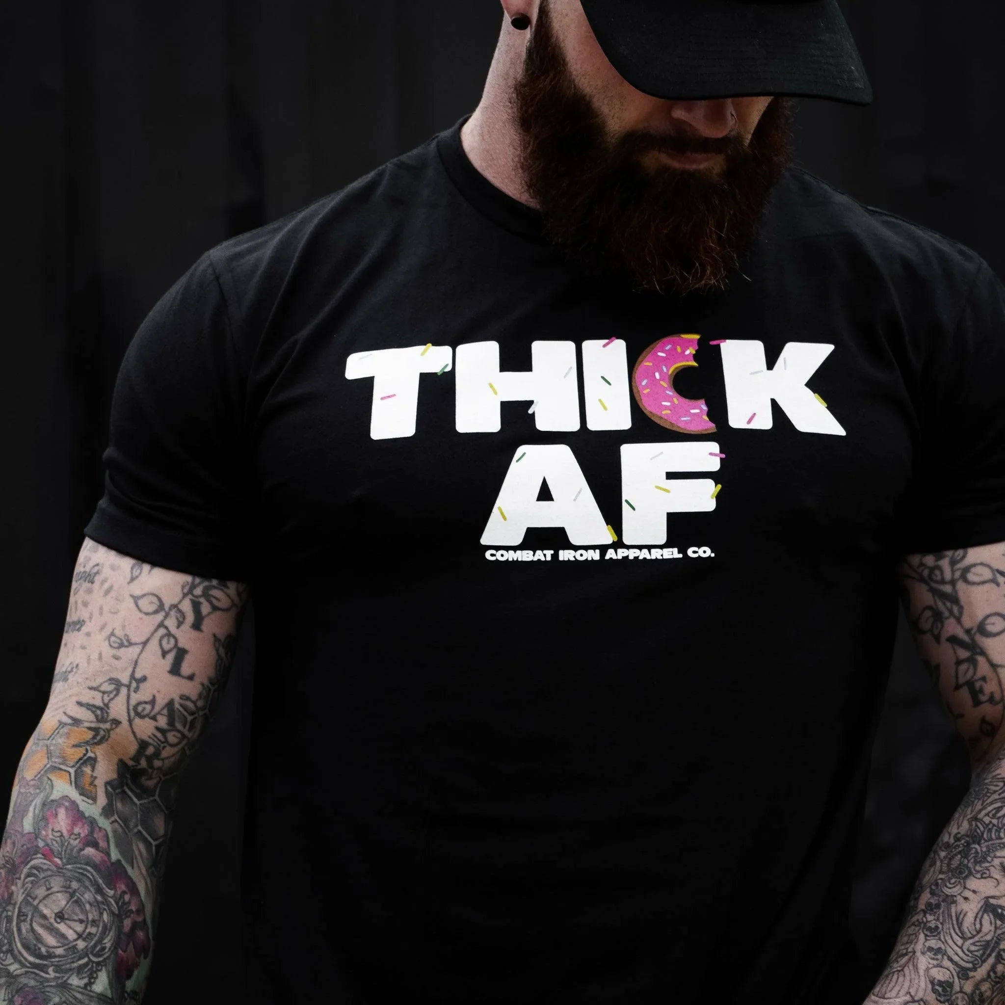 Thick Af Donut Edition Men's T-Shirt - Combat Iron Apparel Co.