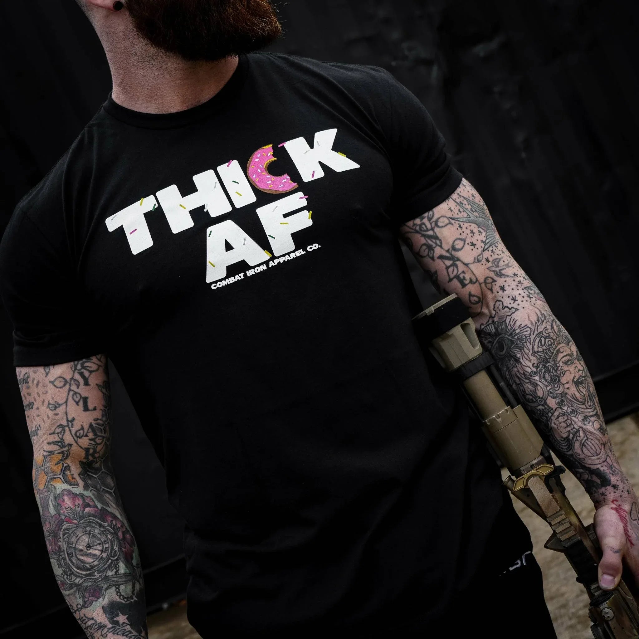 Thick Af Donut Edition Men's T-Shirt - Combat Iron Apparel Co.