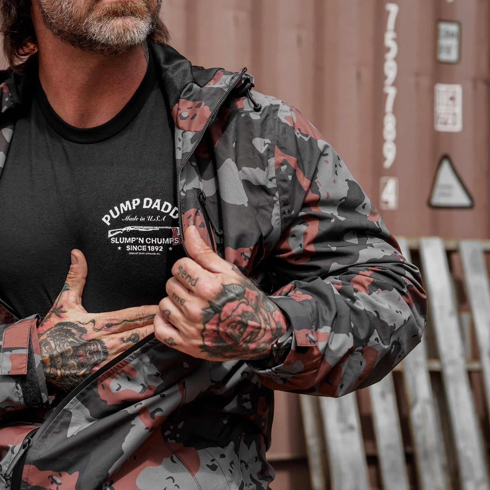 Pump Daddy Original Men's T-Shirt - Combat Iron Apparel Co.