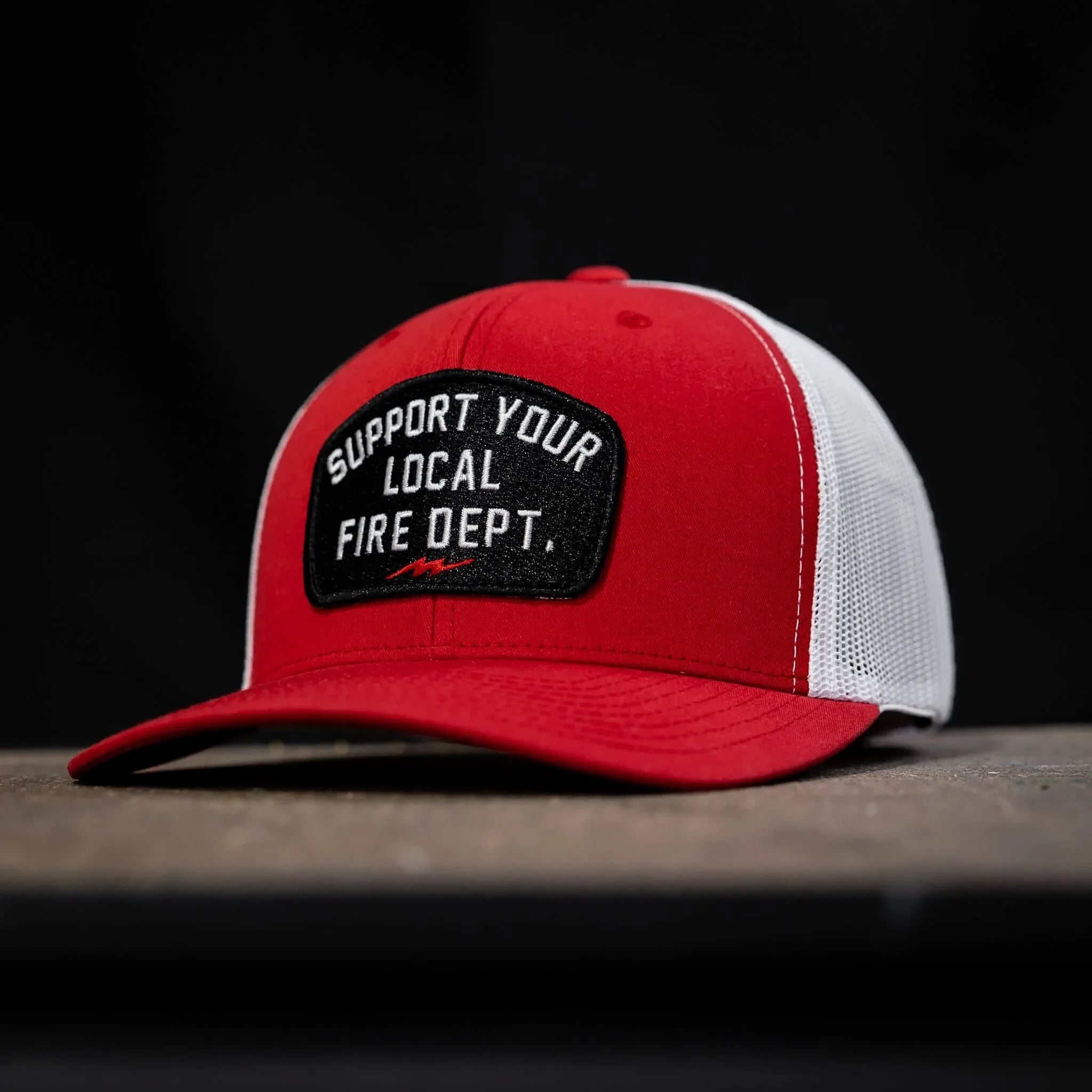 Support Your Local Fire Dept. Patch Snapback Hat - Combat Iron Apparel Co.