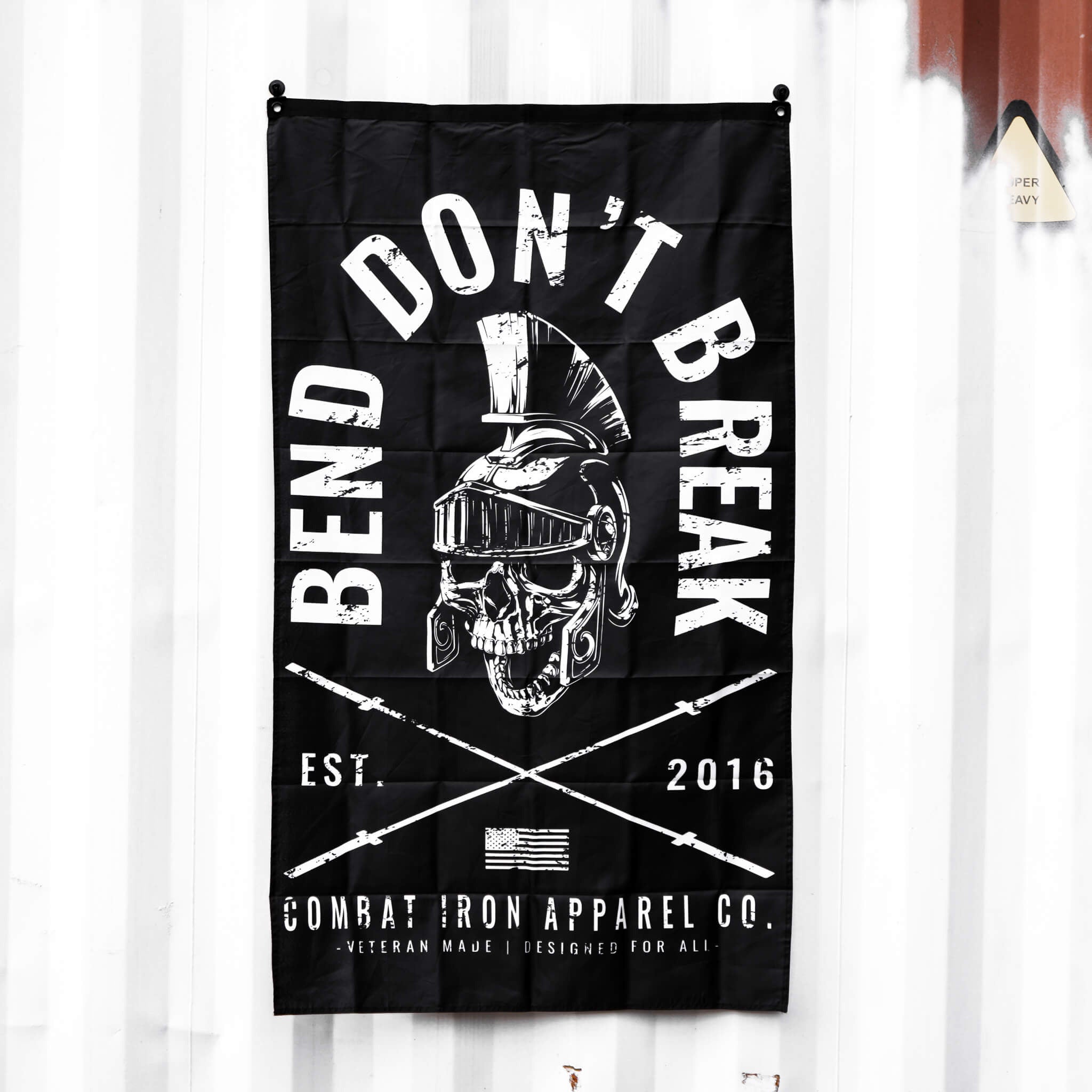 Bend Don't Break 3' X 5' Flag  - Combat Iron Apparel Co.