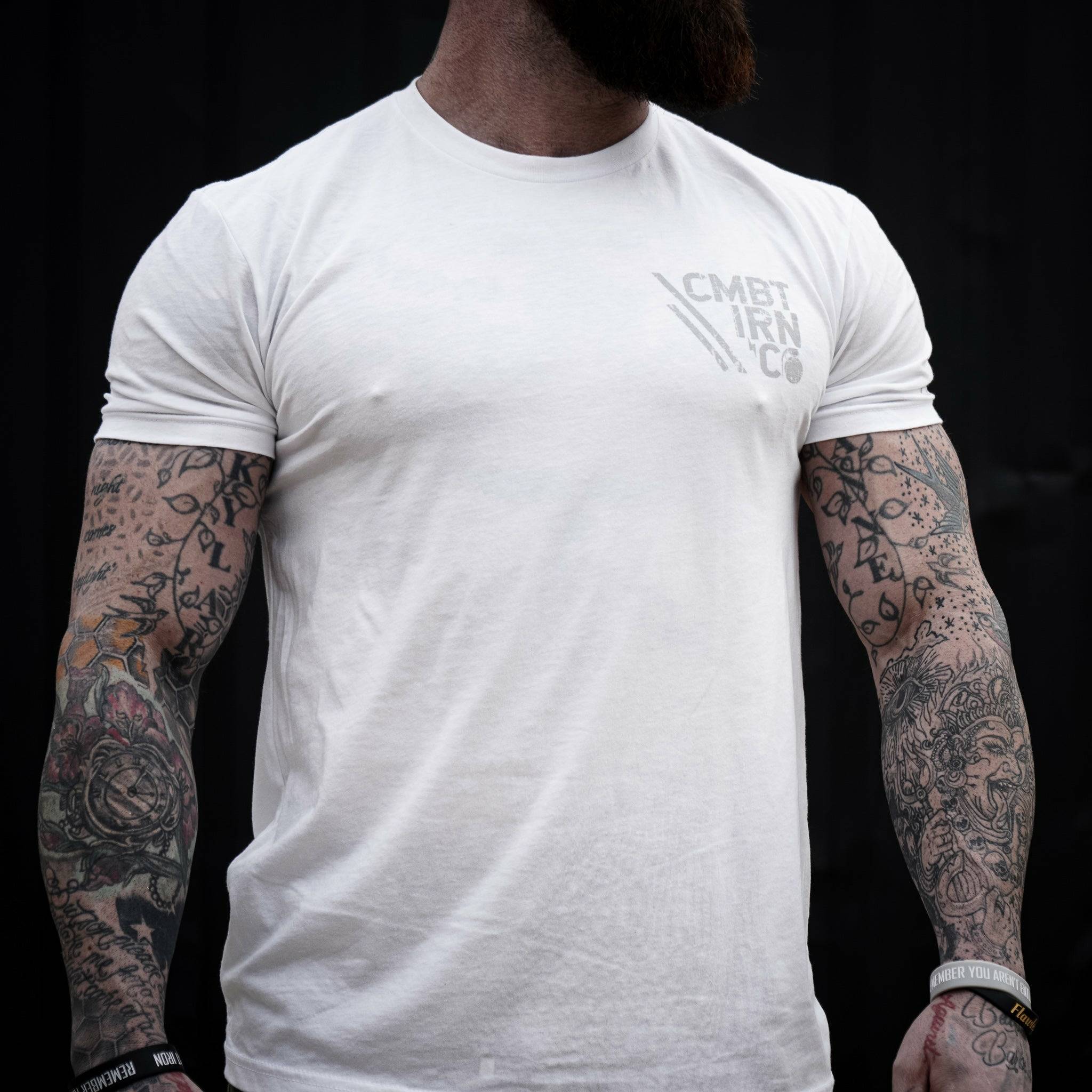 Original Motto: Lift Heavy. Move Fast. Stay Deadly. Men's T-Shirt - Combat Iron Apparel Co.