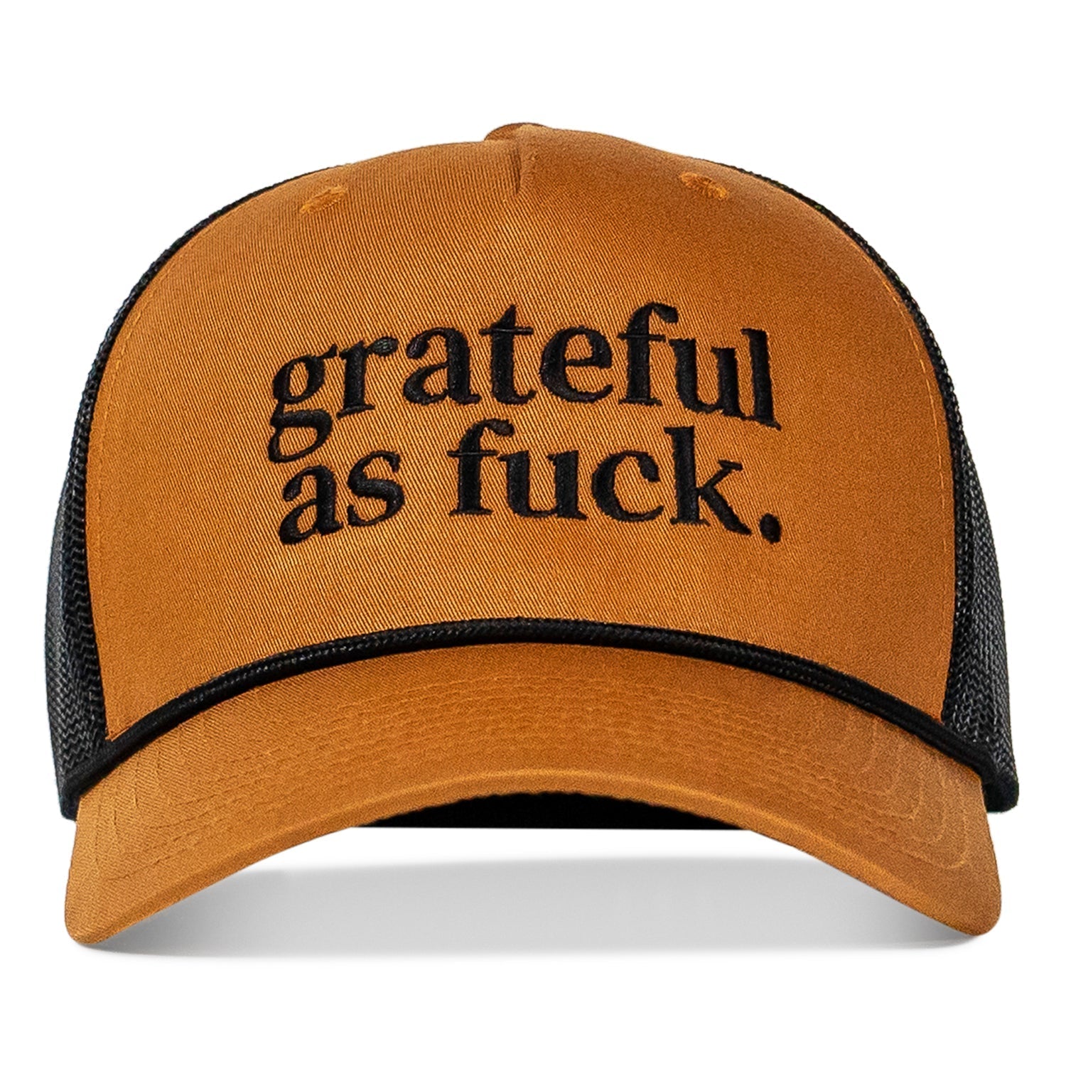 Grateful As Fuck Rope Snapback Hat - Combat Iron Apparel Co.