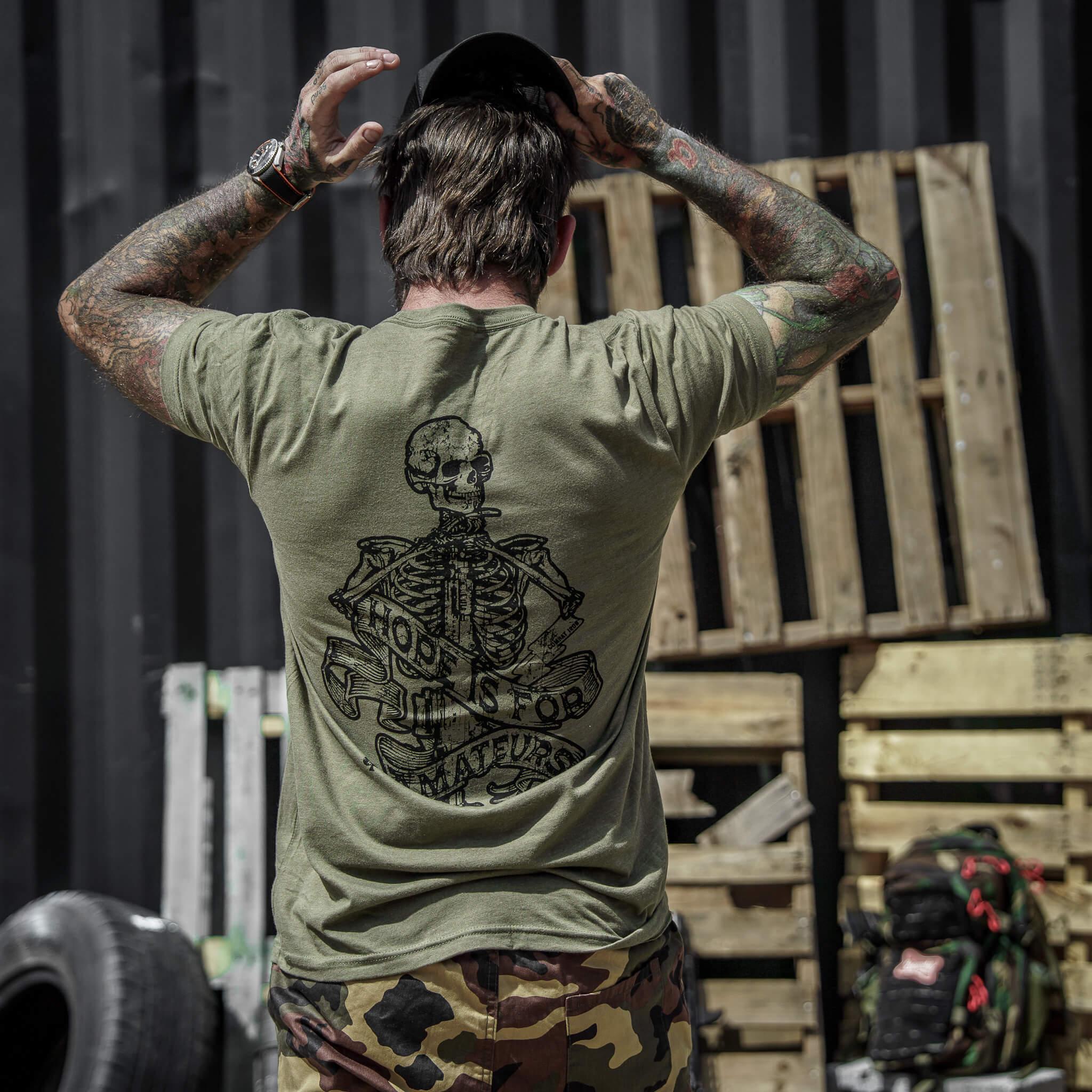 Hope Is For Amateurs Men's T-Shirt - Combat Iron Apparel Co.