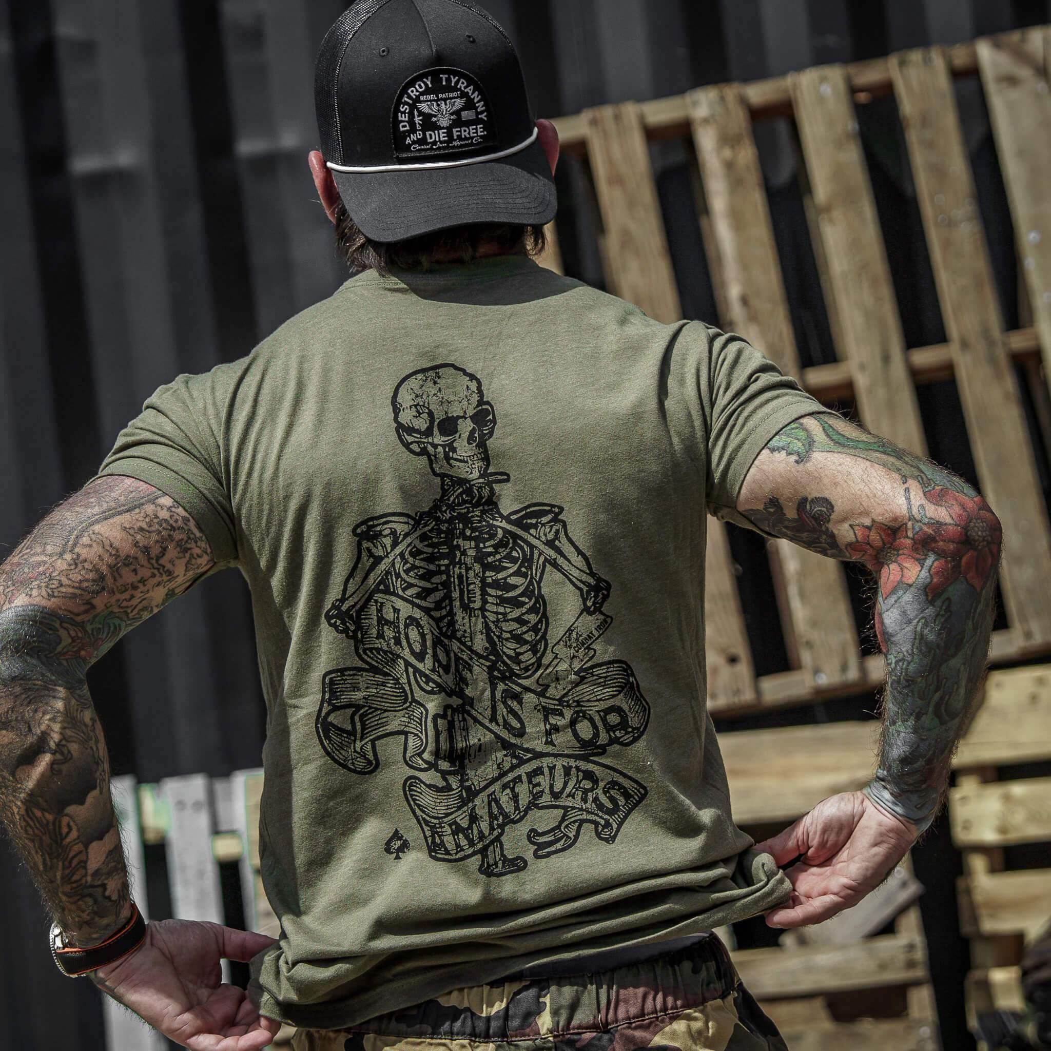 Hope Is For Amateurs Men's T-Shirt - Combat Iron Apparel Co.