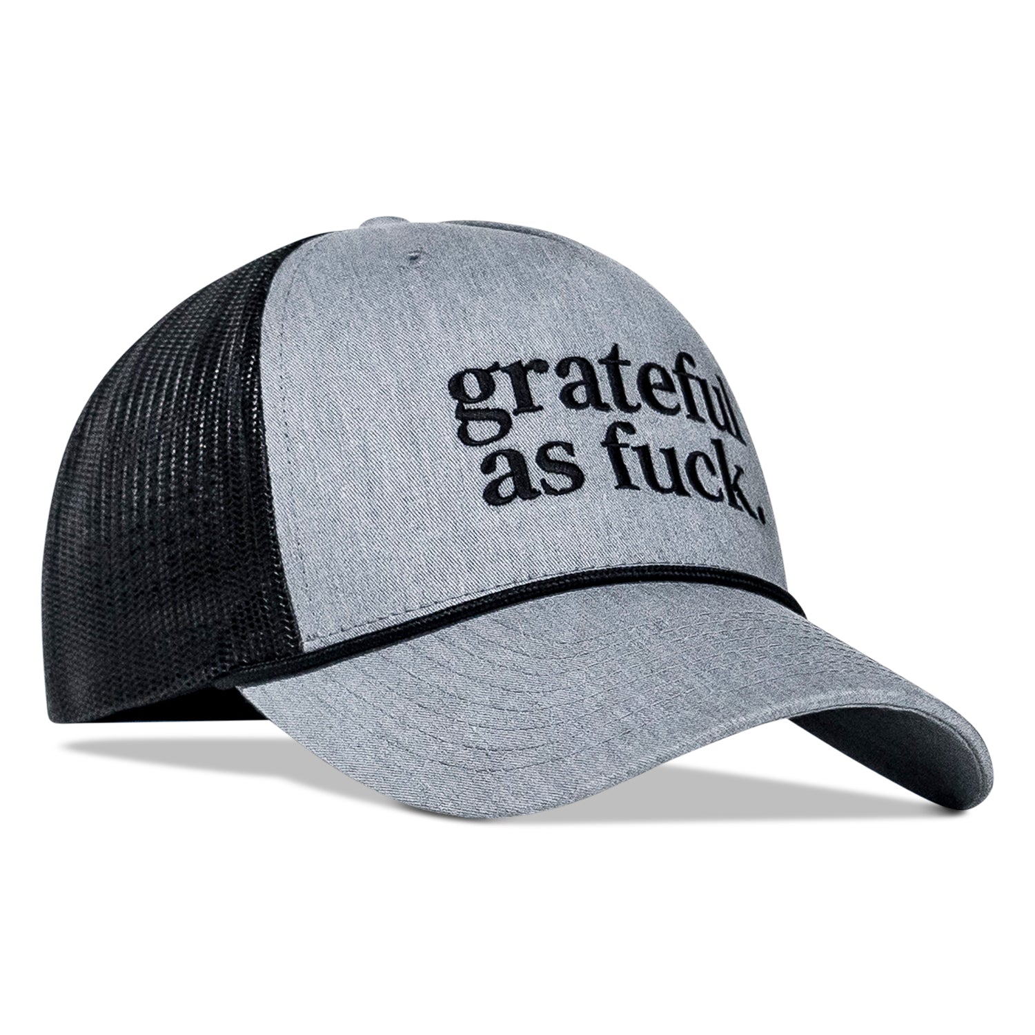 Grateful As Fuck Rope Snapback Hat - Combat Iron Apparel Co.