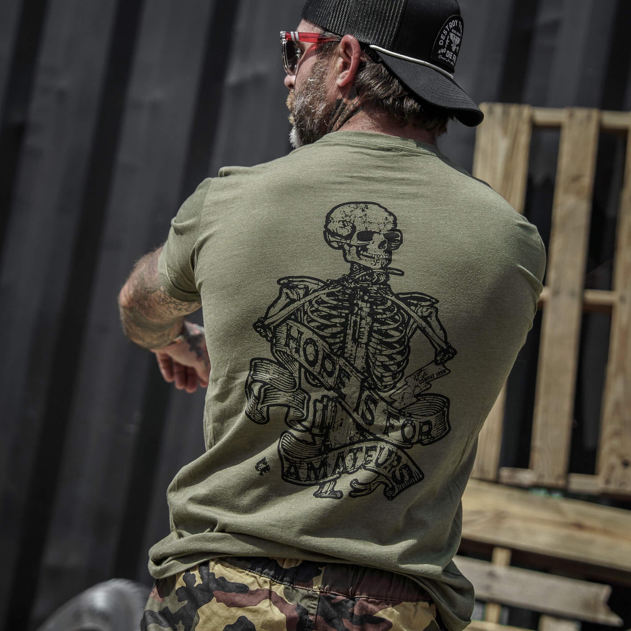 Hope Is For Amateurs Men's T-Shirt - Combat Iron Apparel Co.