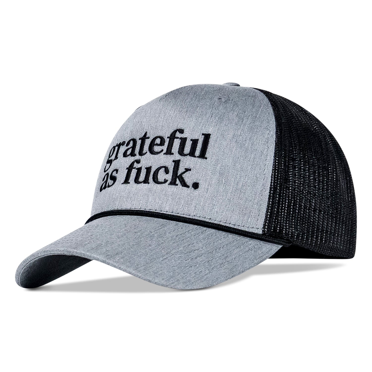 Grateful As Fuck Rope Snapback Hat - Combat Iron Apparel Co.
