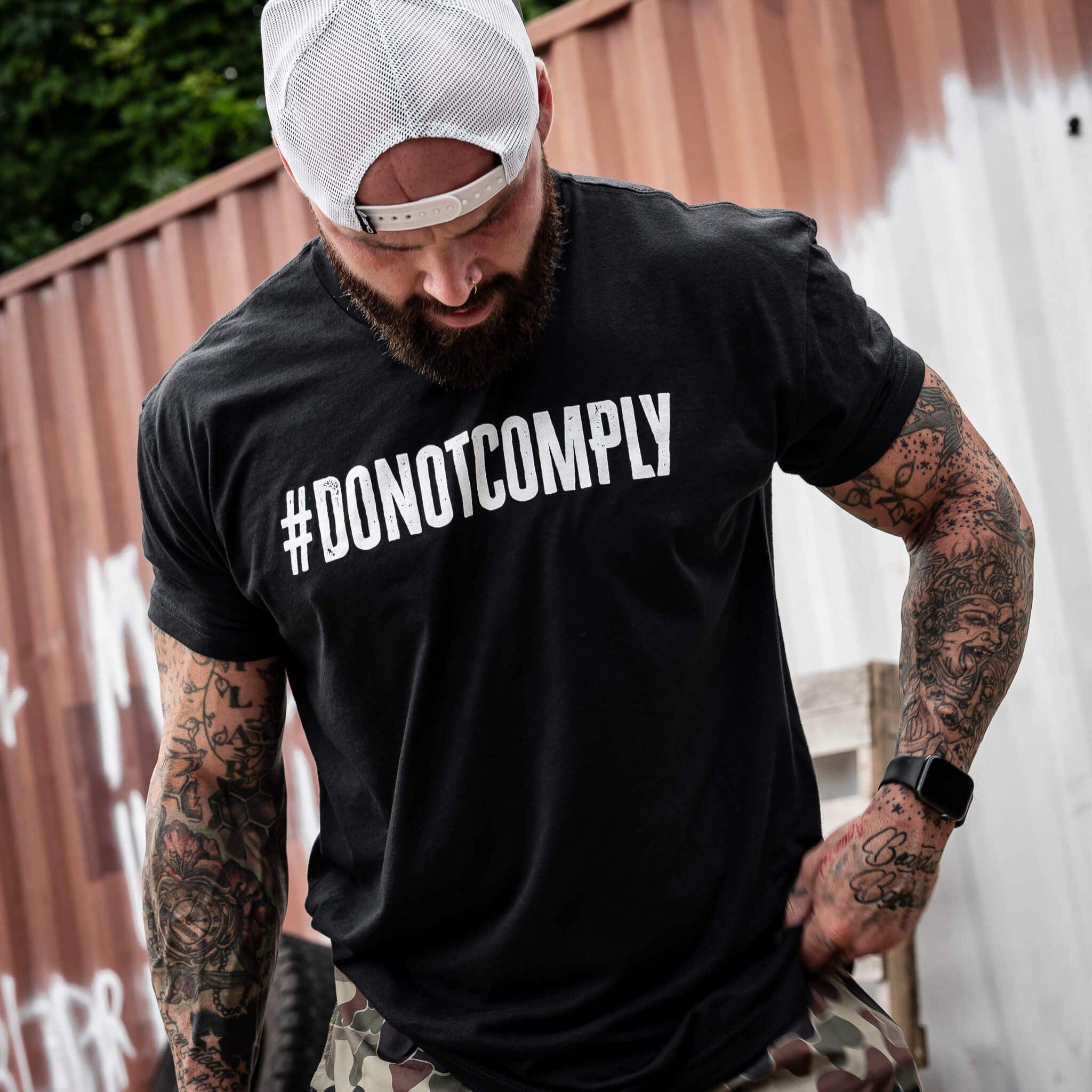 Do Not Comply Men's T-Shirt - Combat Iron Apparel Co.