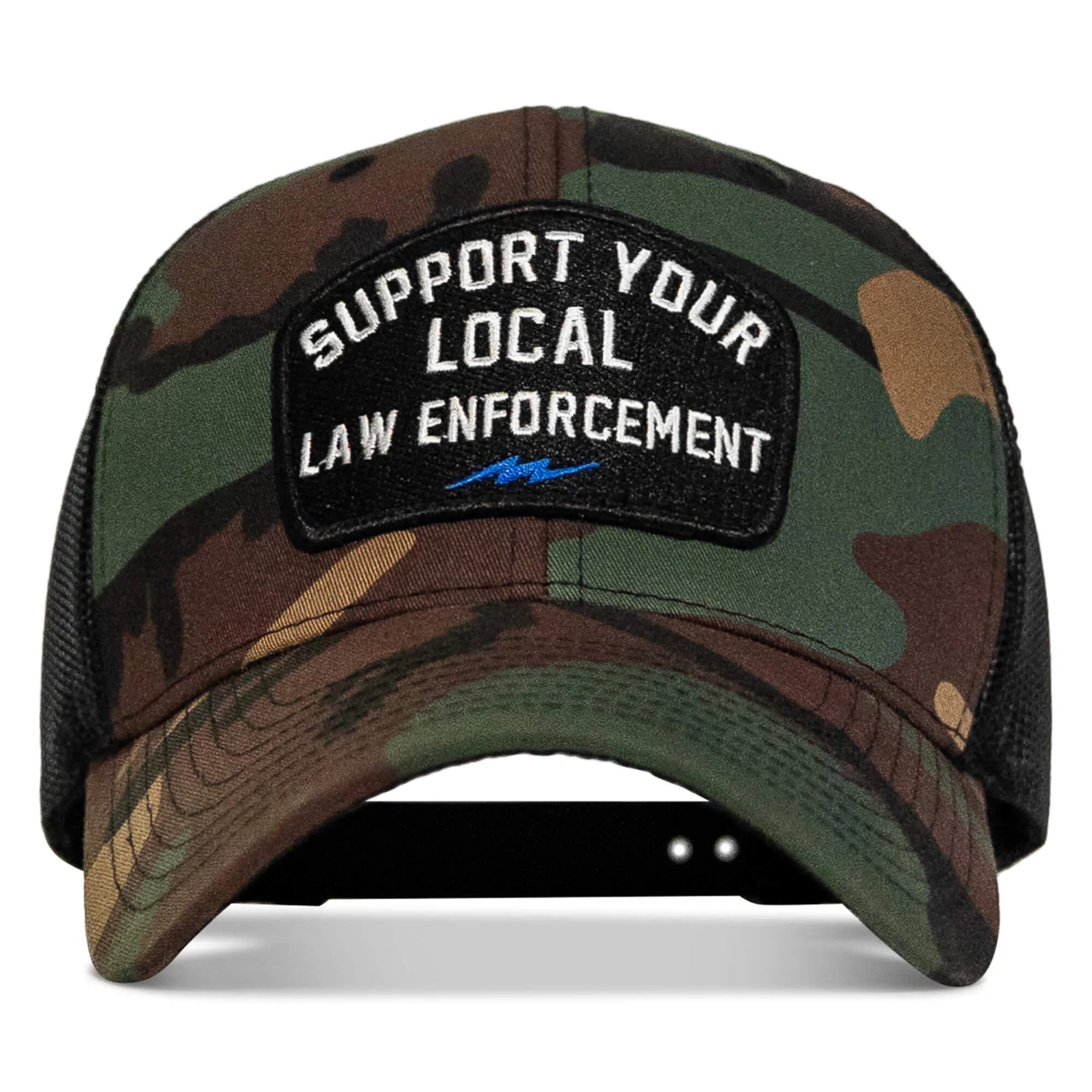 Support Your Local Law Enforcement Mid-Profile Snapback Hat - Combat Iron Apparel Co.