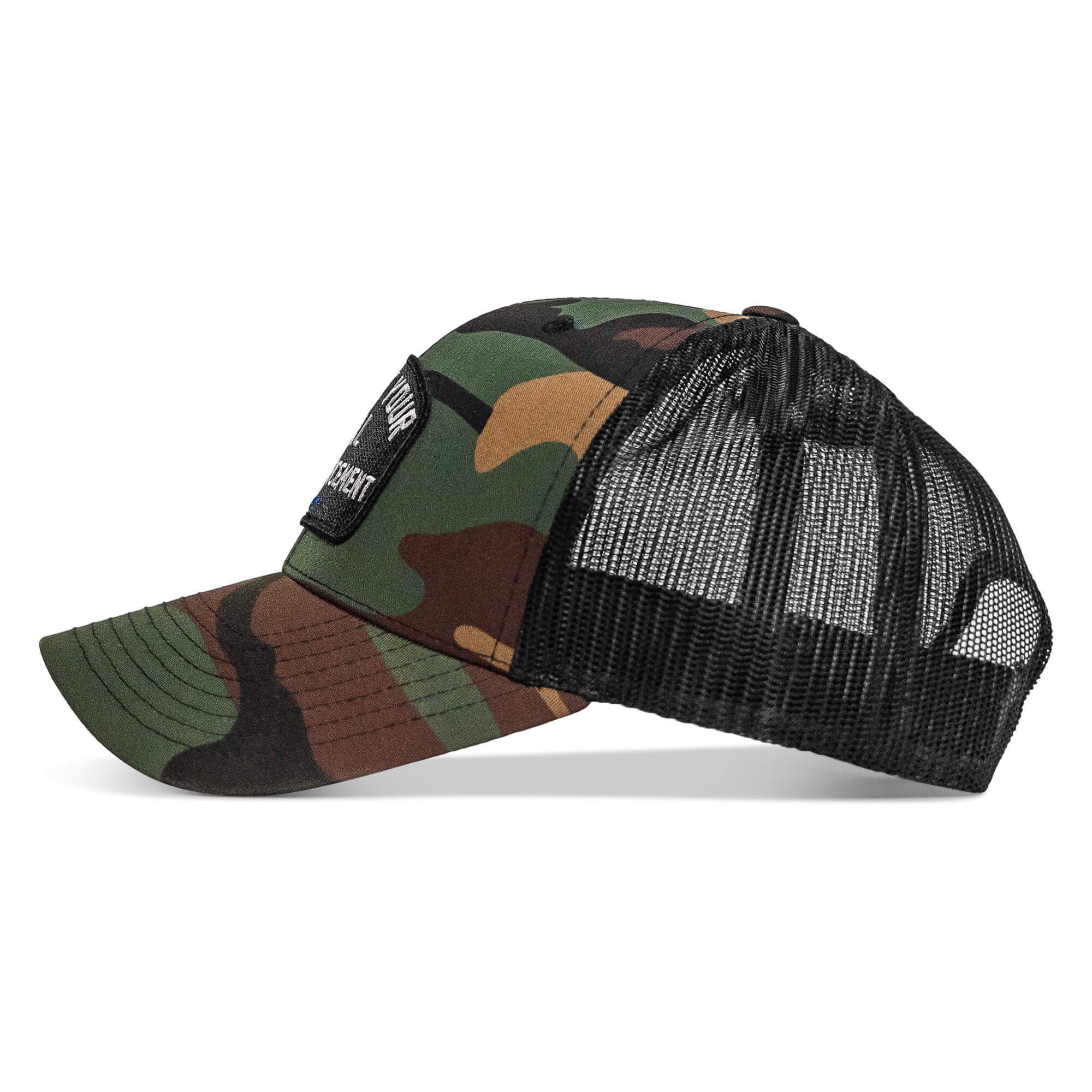 Support Your Local Law Enforcement Mid-Profile Snapback Hat - Combat Iron Apparel Co.