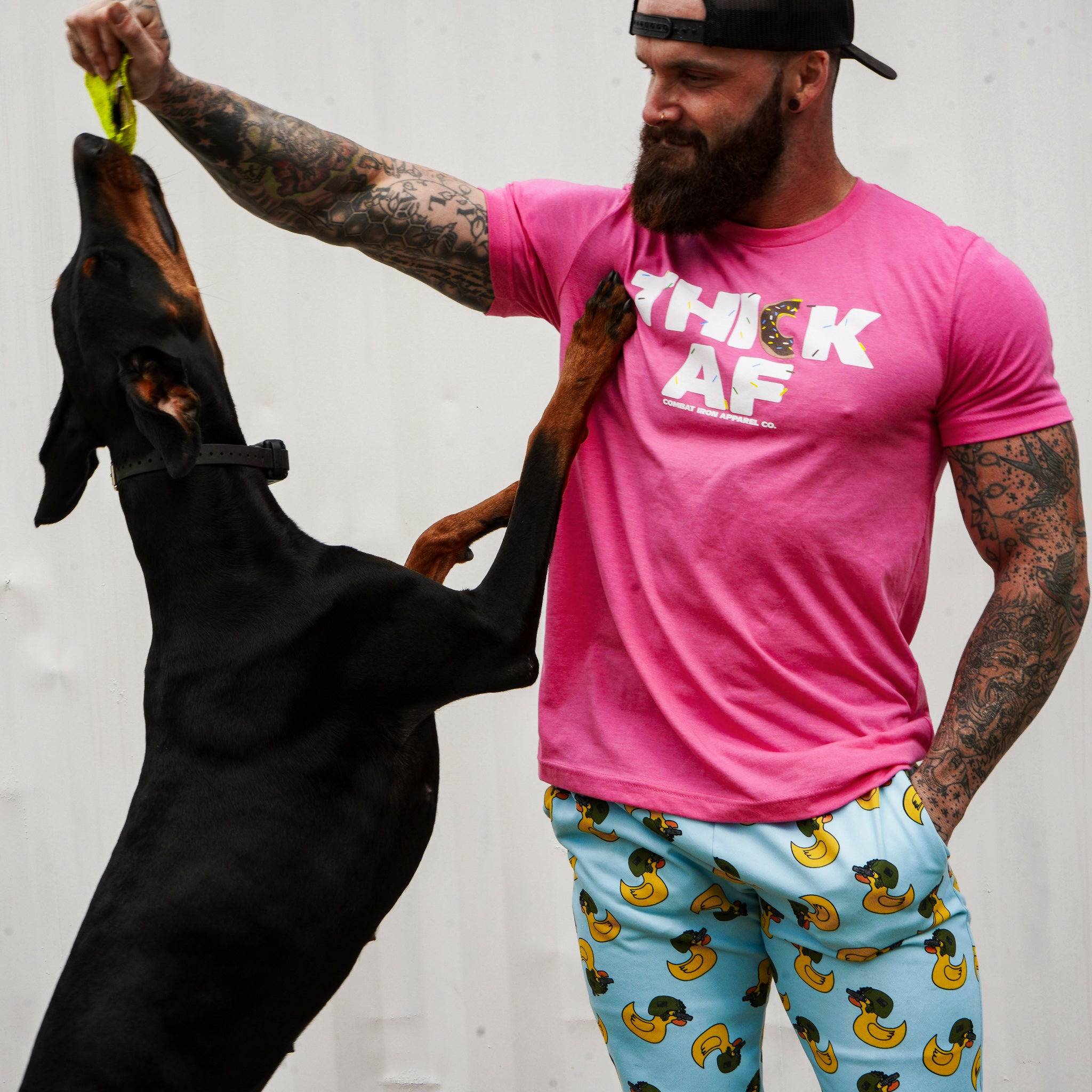 Thick Af Donut Edition Men's T-Shirt - Combat Iron Apparel Co.