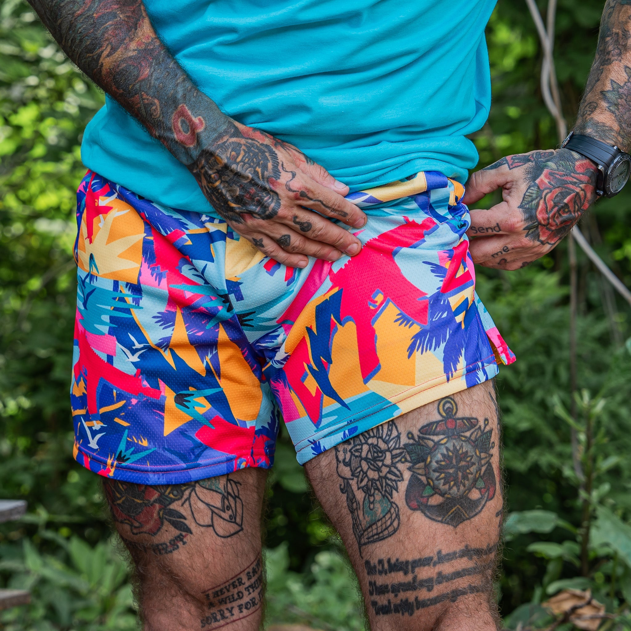 Men's Mesh Hoochie Daddy Shorts | 5" - Combat Iron Apparel Co.