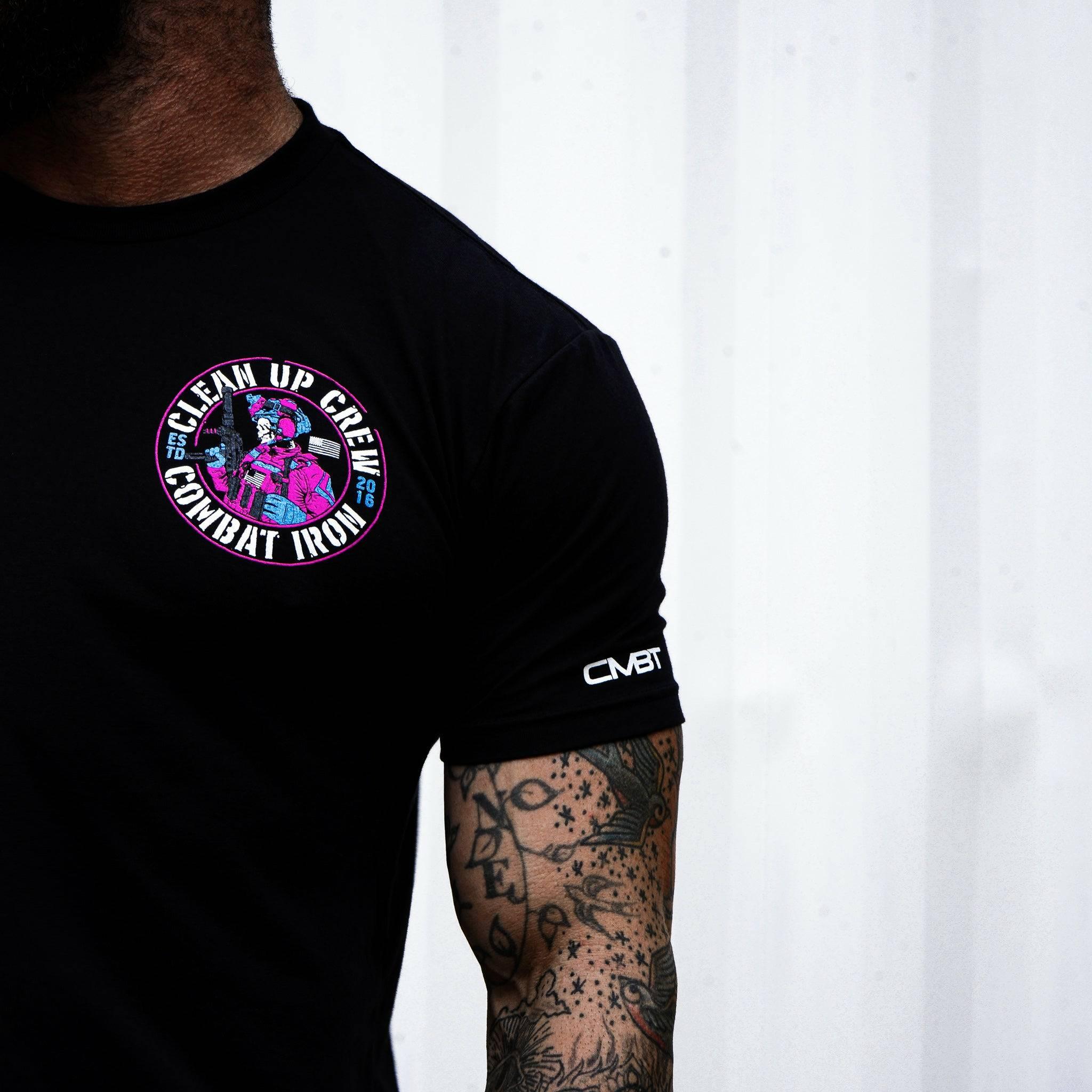 Clean up Crew Operator Skull Men's T-Shirt - Combat Iron Apparel Co.