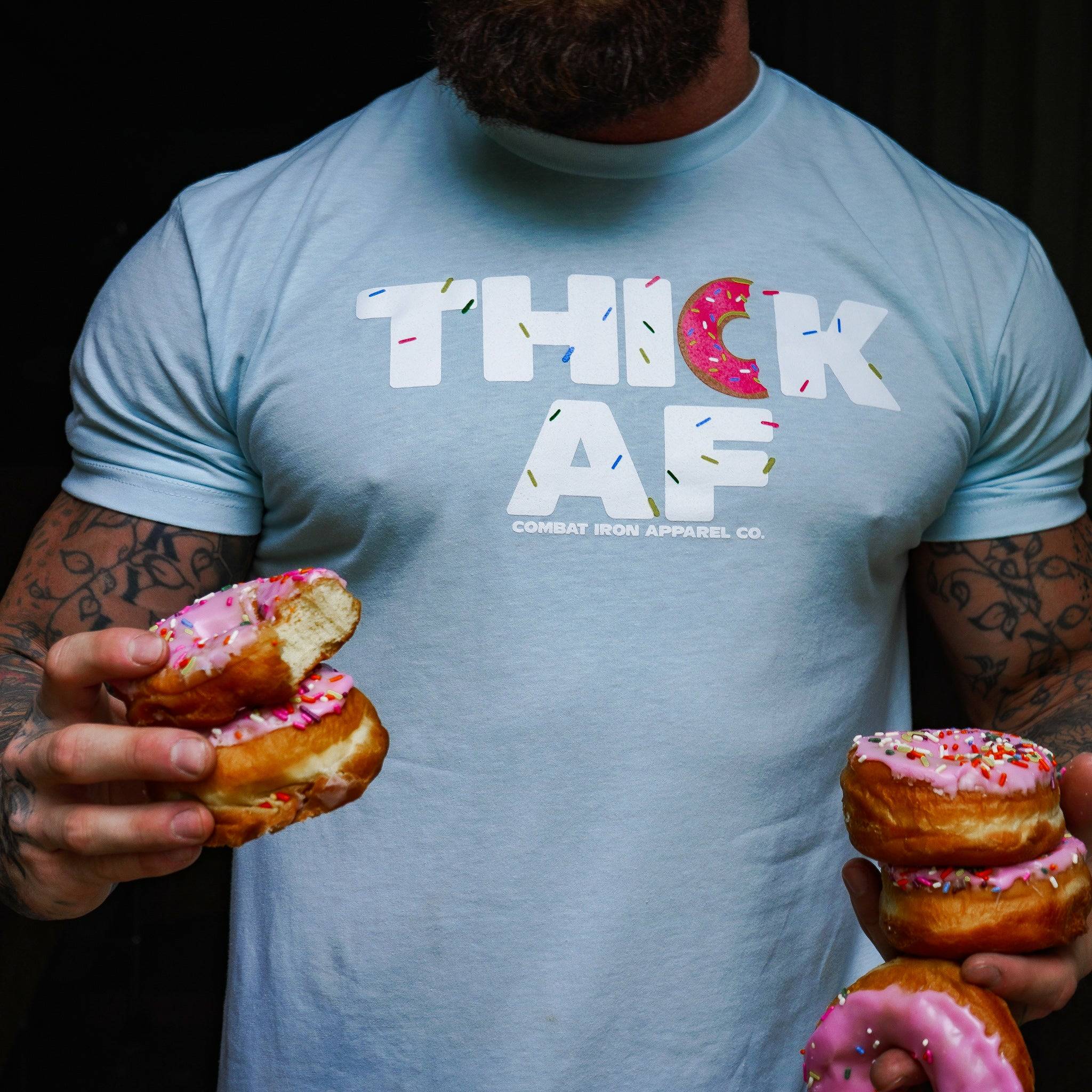 Thick Af Donut Edition Men's T-Shirt - Combat Iron Apparel Co.
