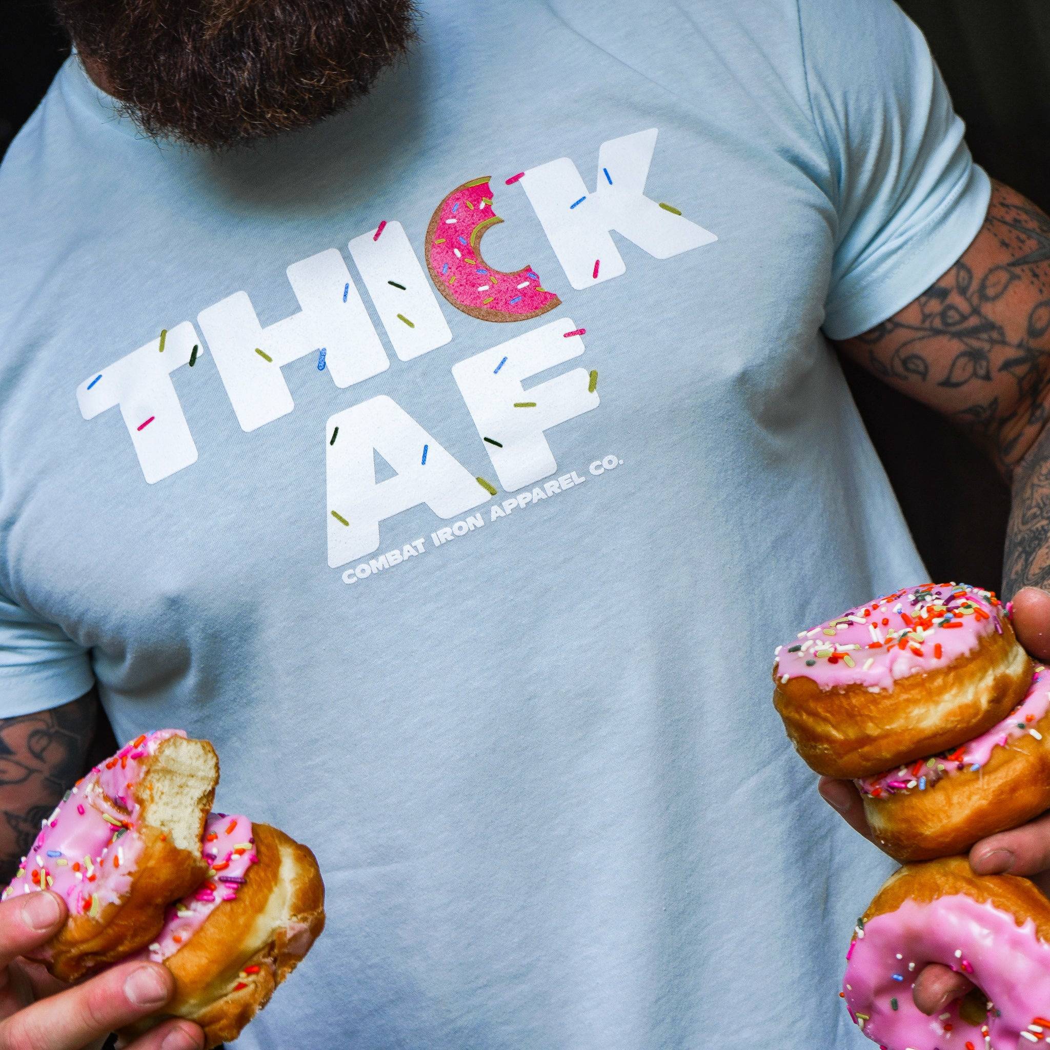 Thick Af Donut Edition Men's T-Shirt - Combat Iron Apparel Co.