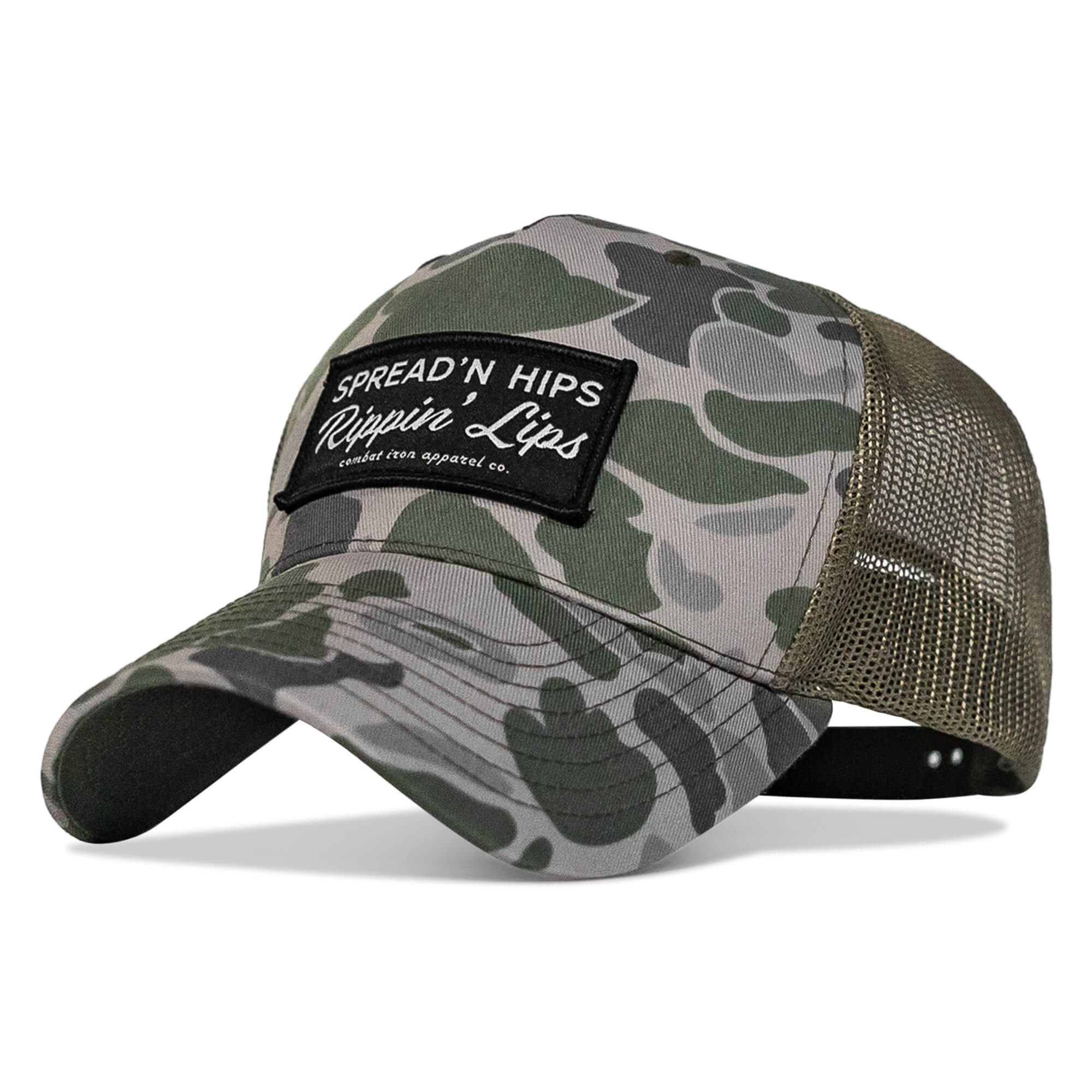 Spreadin' Hips Rippin' Lips Patch Snapback  - Combat Iron Apparel Co.
