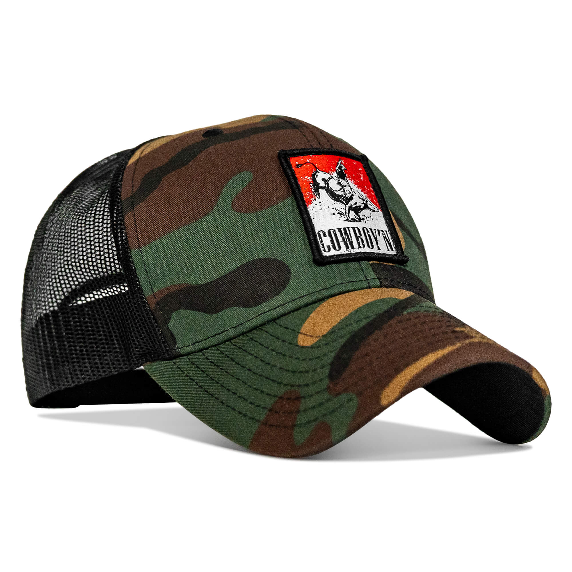 Cowboy'n Knuck If You Buck Patch SnapBack - Combat Iron Apparel Co.
