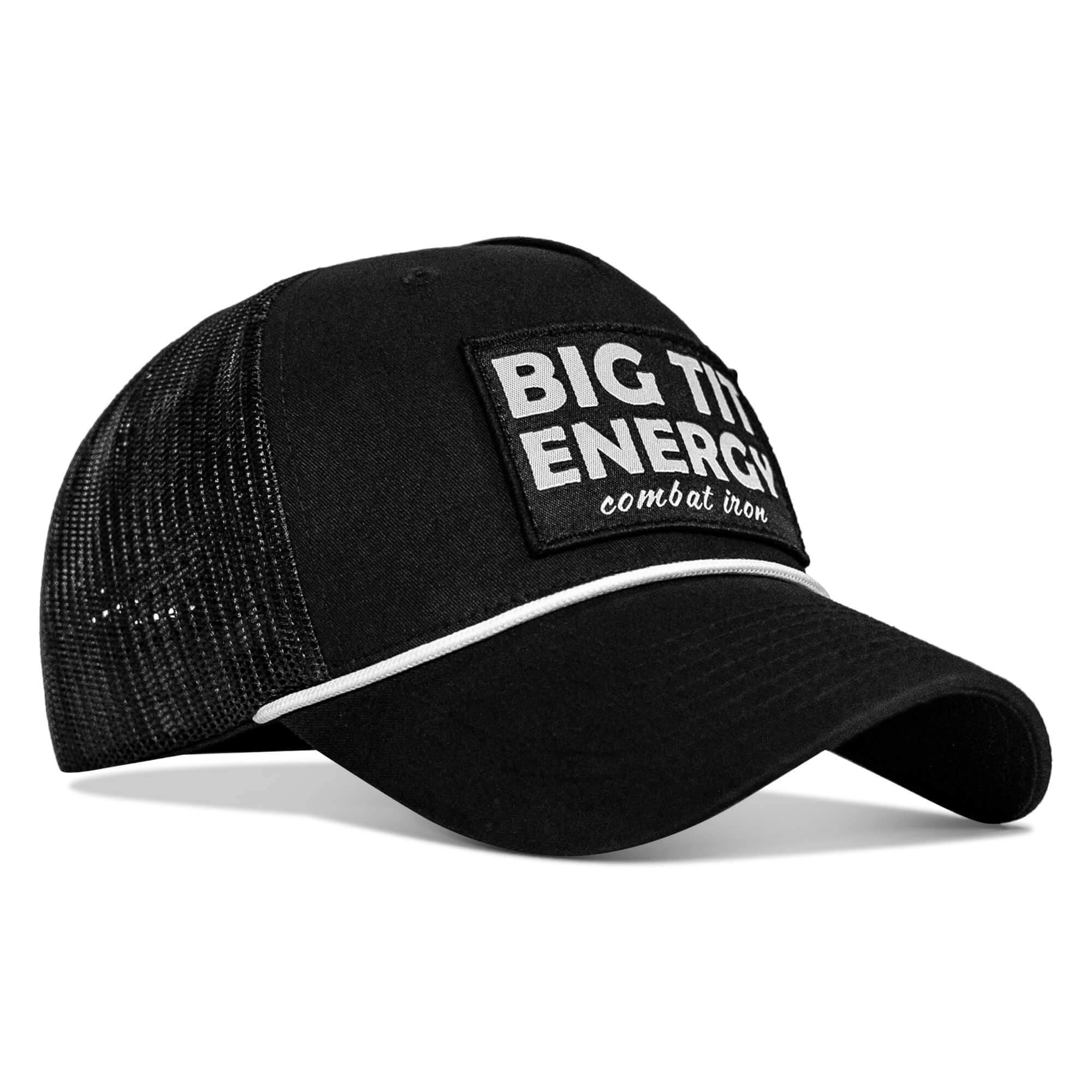 Big Tit Energy Patch Rope Snapback Hat - Combat Iron Apparel Co.