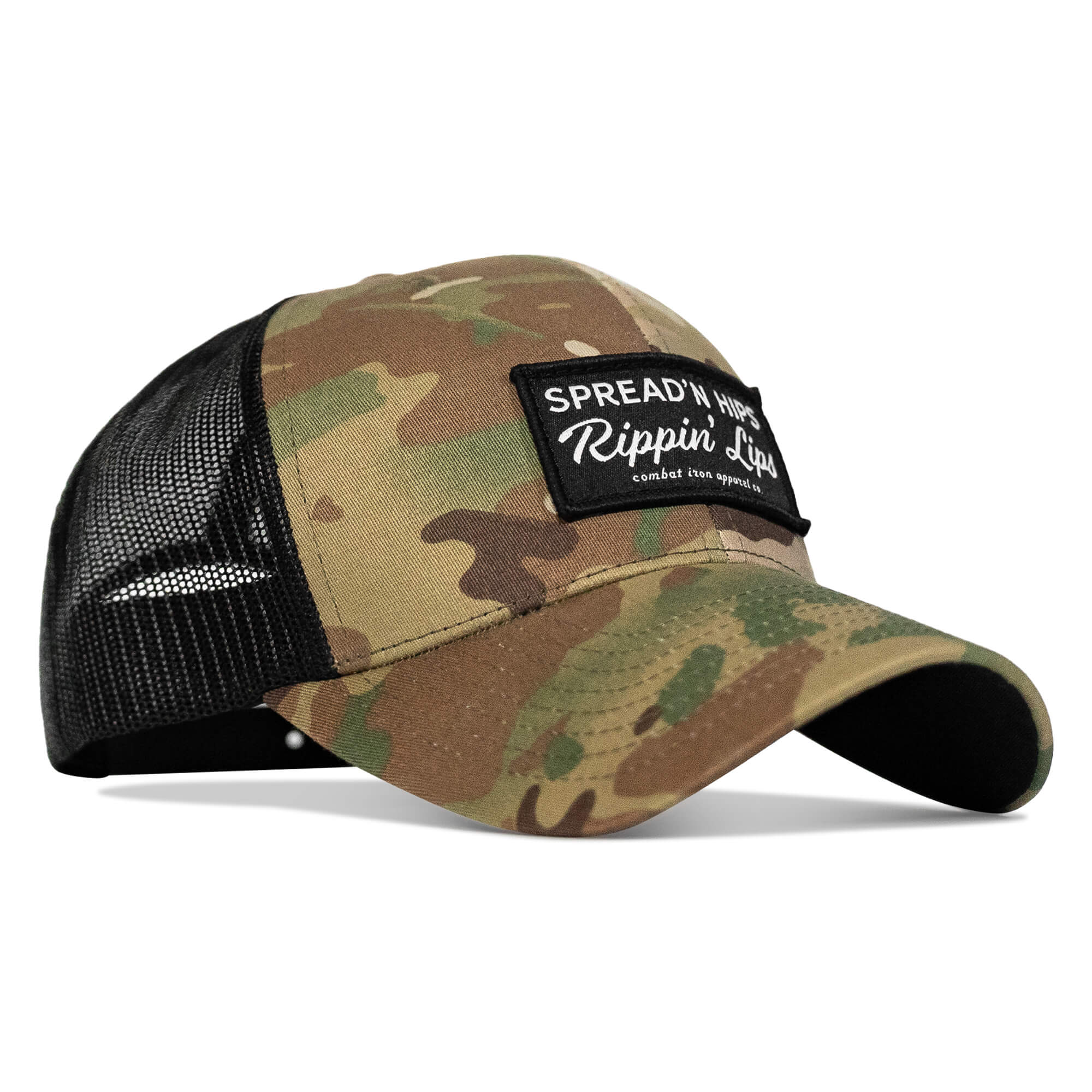 Spreadin' Hips Rippin' Lips Patch Snapback  - Combat Iron Apparel Co.