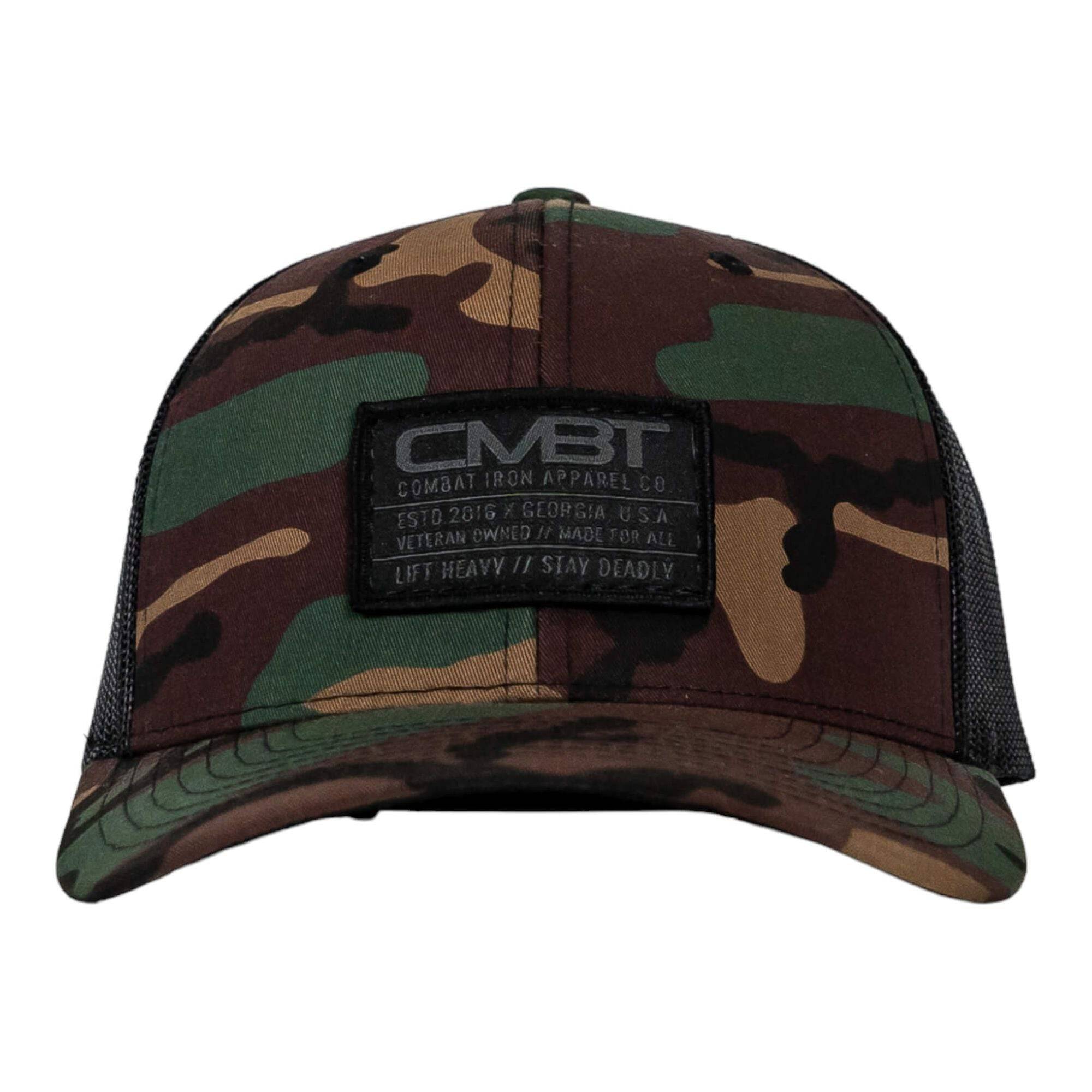Branded CMBT Subdued Labeled Snapback Hat - Combat Iron Apparel Co.