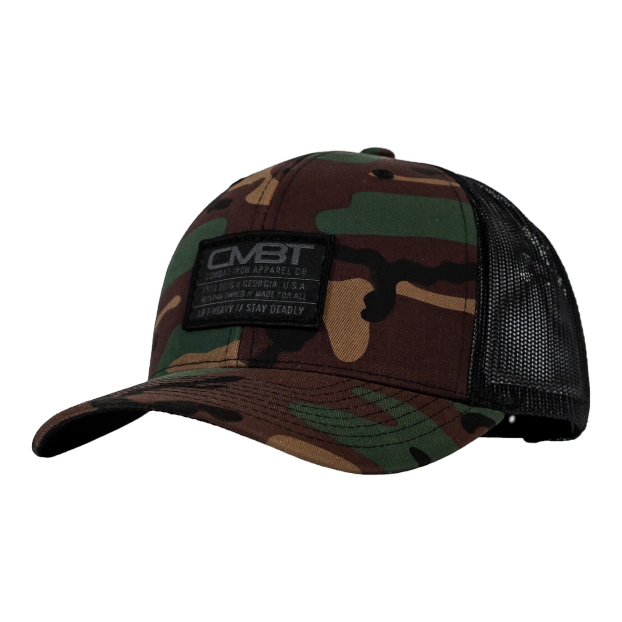 Branded CMBT Subdued Labeled Snapback Hat - Combat Iron Apparel Co.